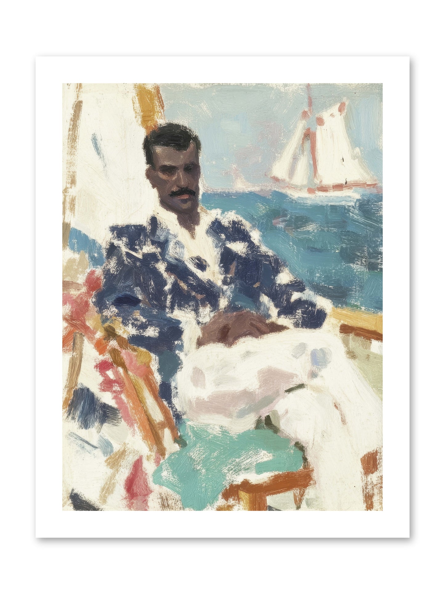 Weekend on water -- Paper Print 12x16
