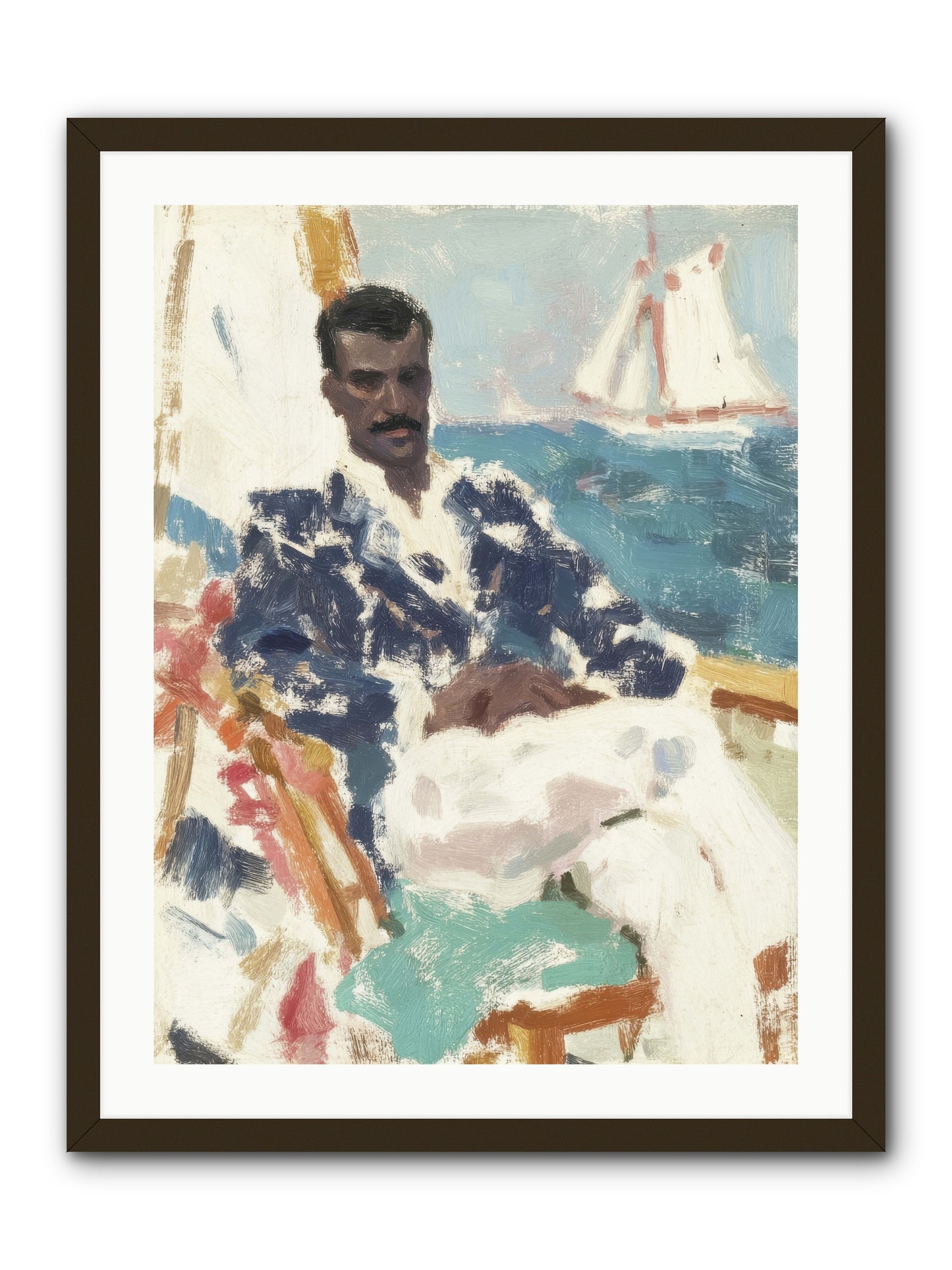 Weekend on water -- Framed Print - Black 24x32