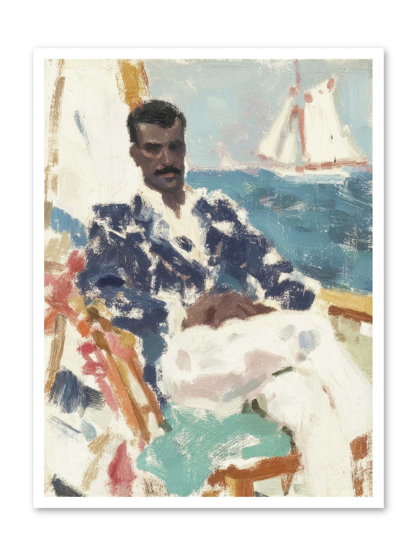 Weekend on water -- Loose Canvas Print 30x40