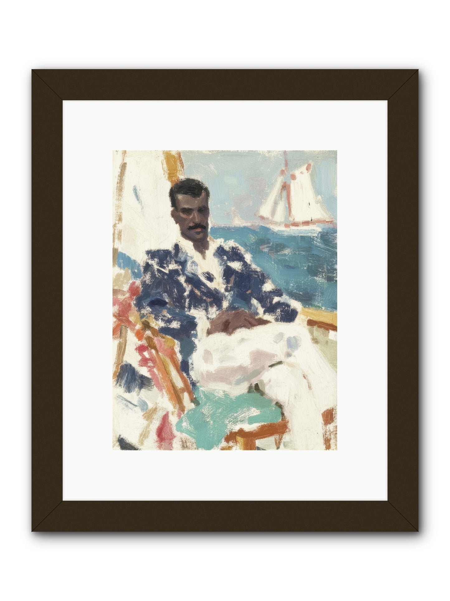 Weekend on water -- Framed Print - Black 9x12