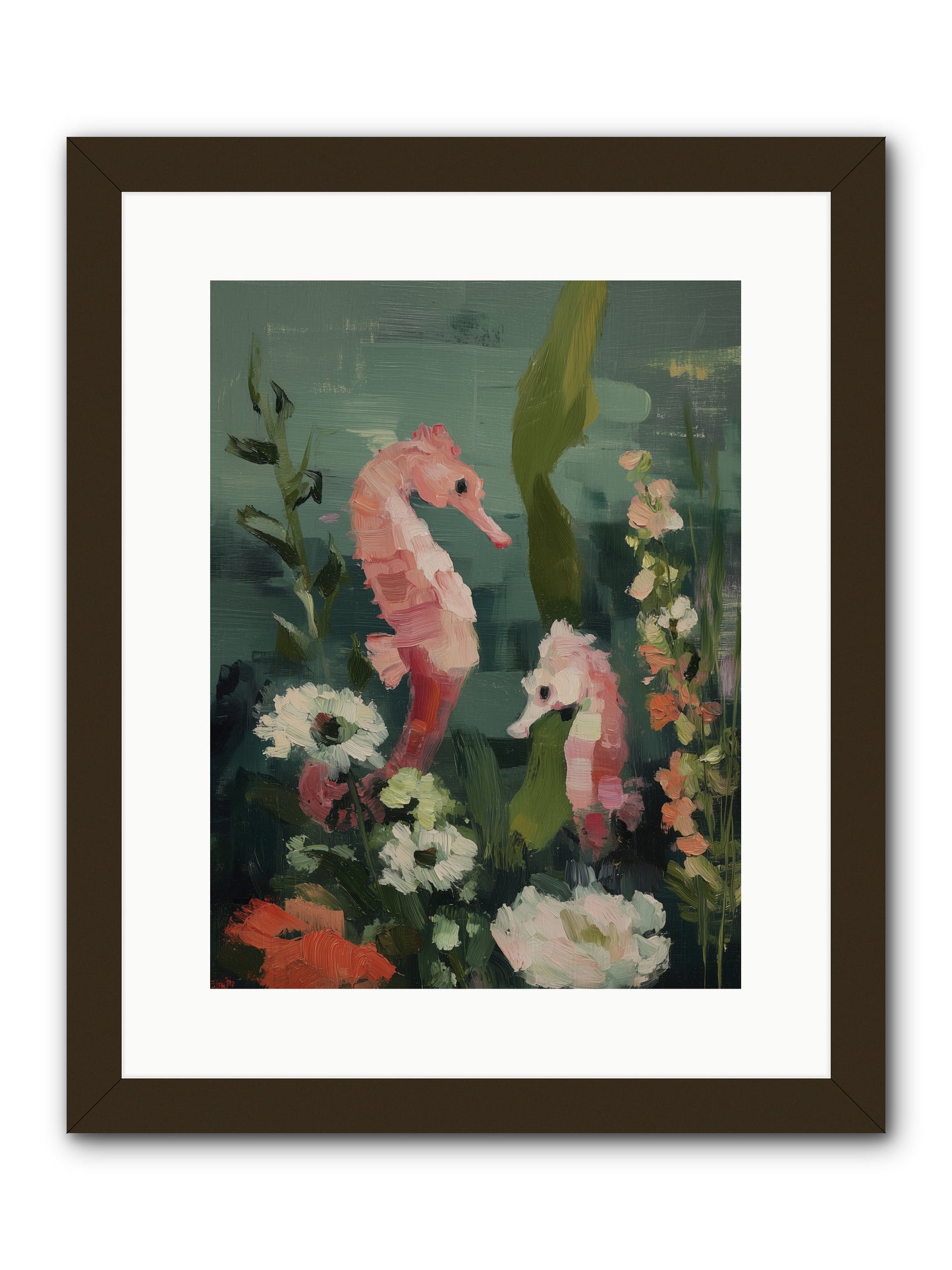 Weightless Contemplation -- Framed Print - Black 12x16