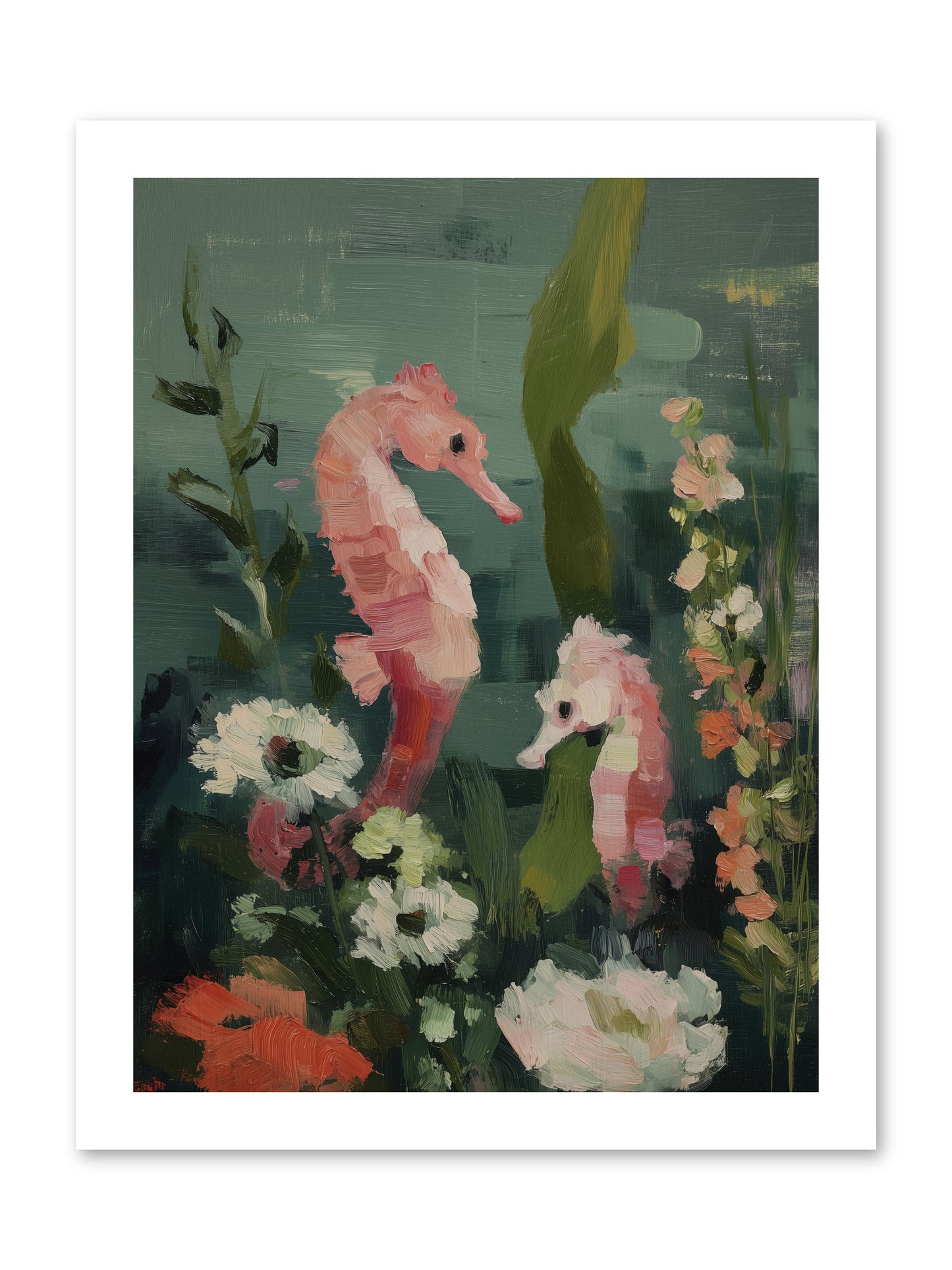 Weightless Contemplation -- Loose Canvas Print 12x16