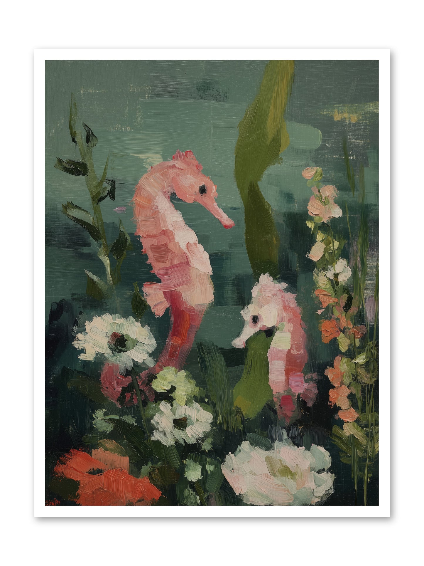 Weightless Contemplation -- Loose Canvas Print 30x40