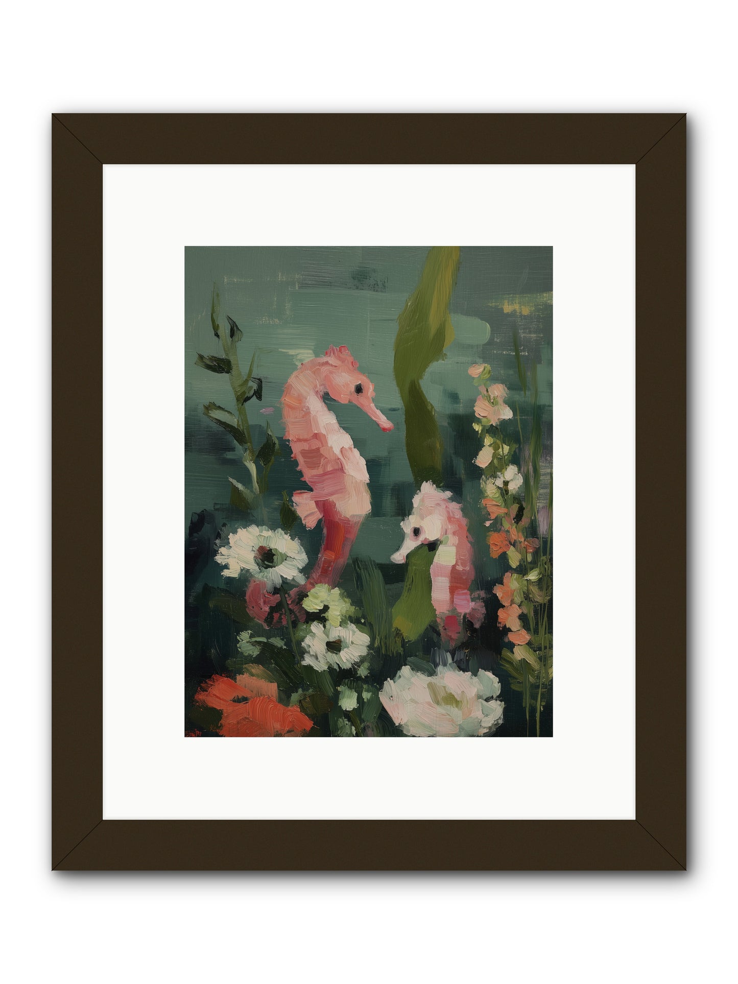 Weightless Contemplation -- Framed Print - Black 9x12