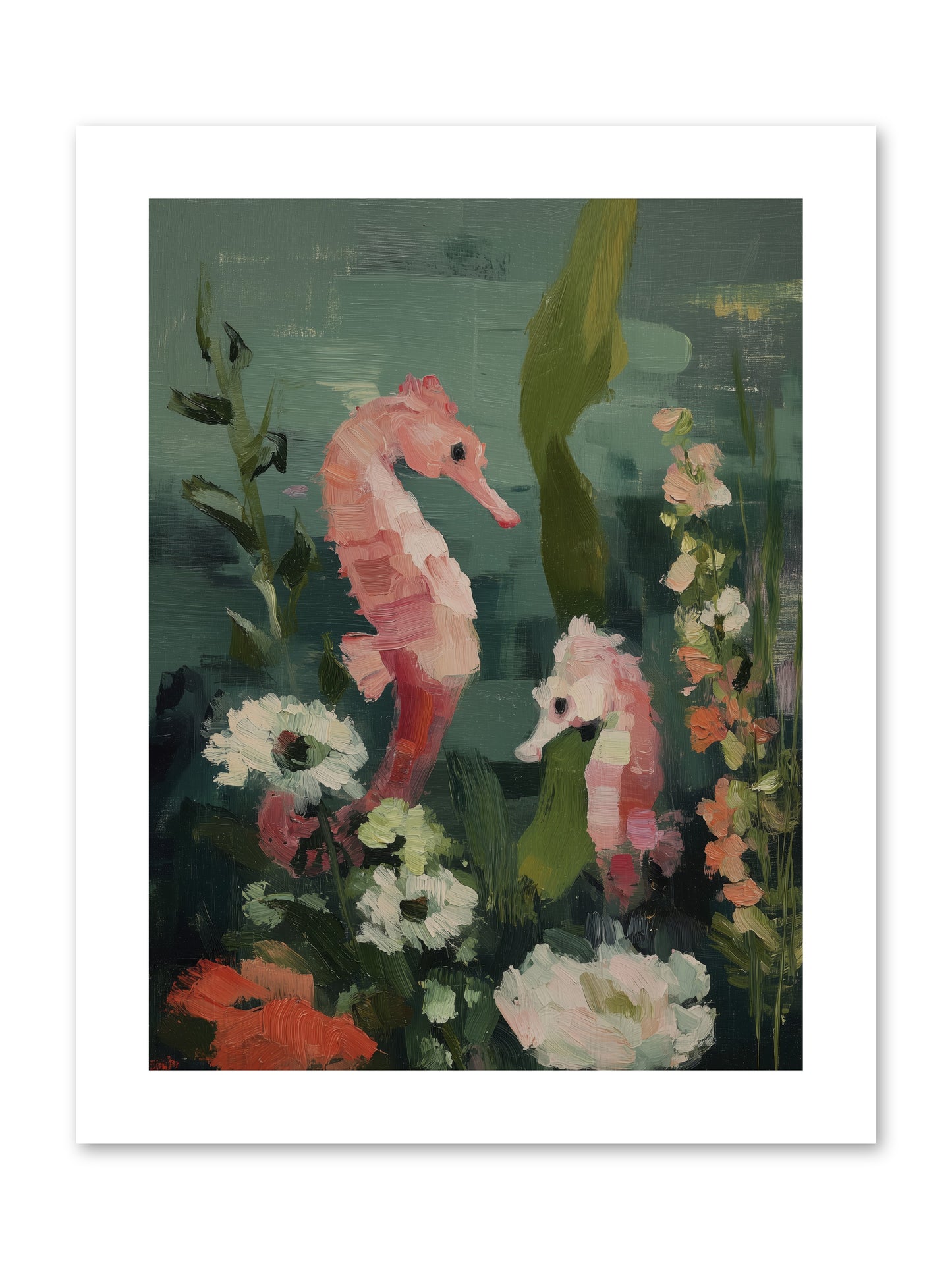 Weightless Contemplation -- Loose Canvas Print 9x12