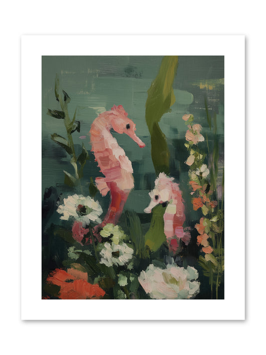 Weightless Contemplation -- Paper Print 9x12
