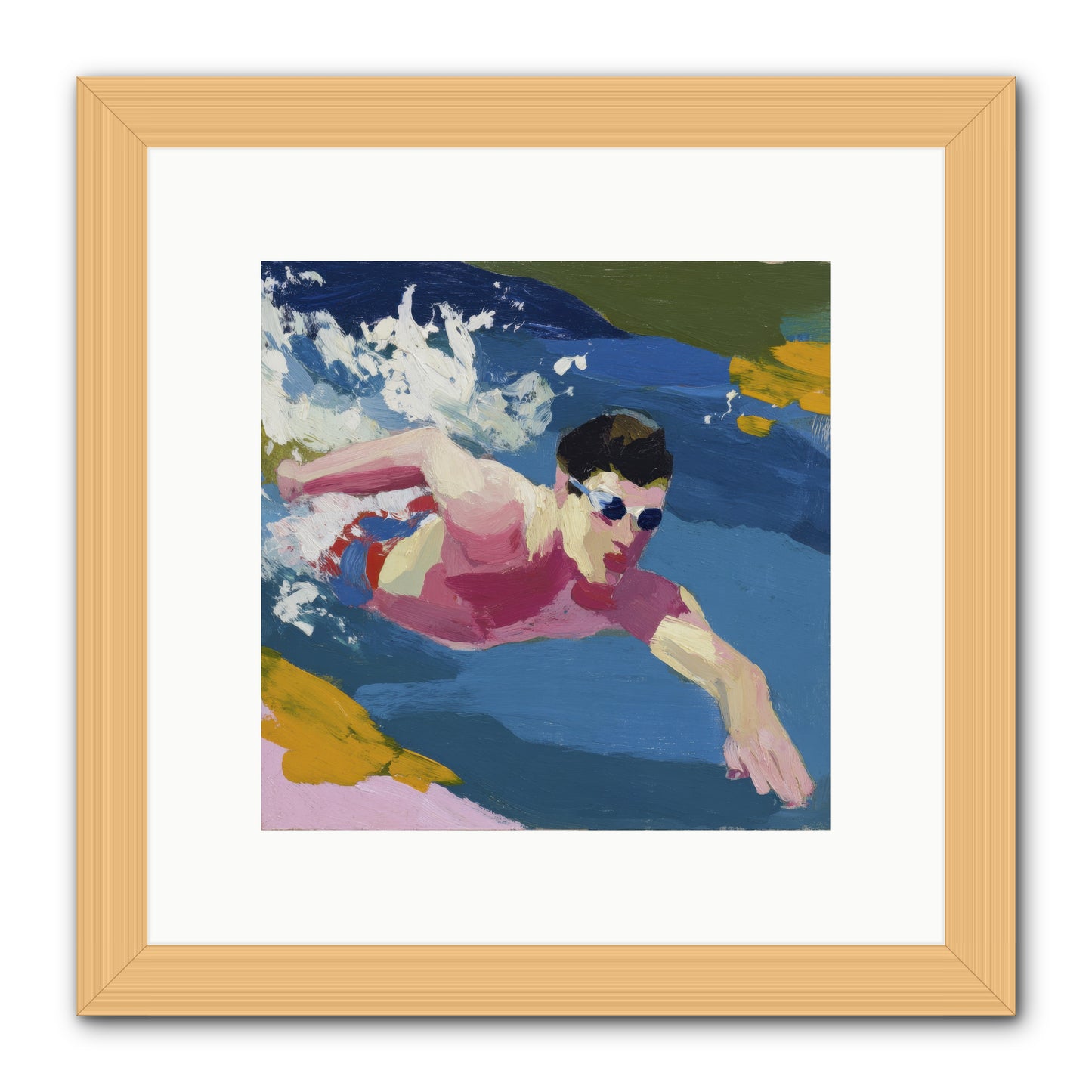 Weightless Hour -- Framed Print - Natural 10x10