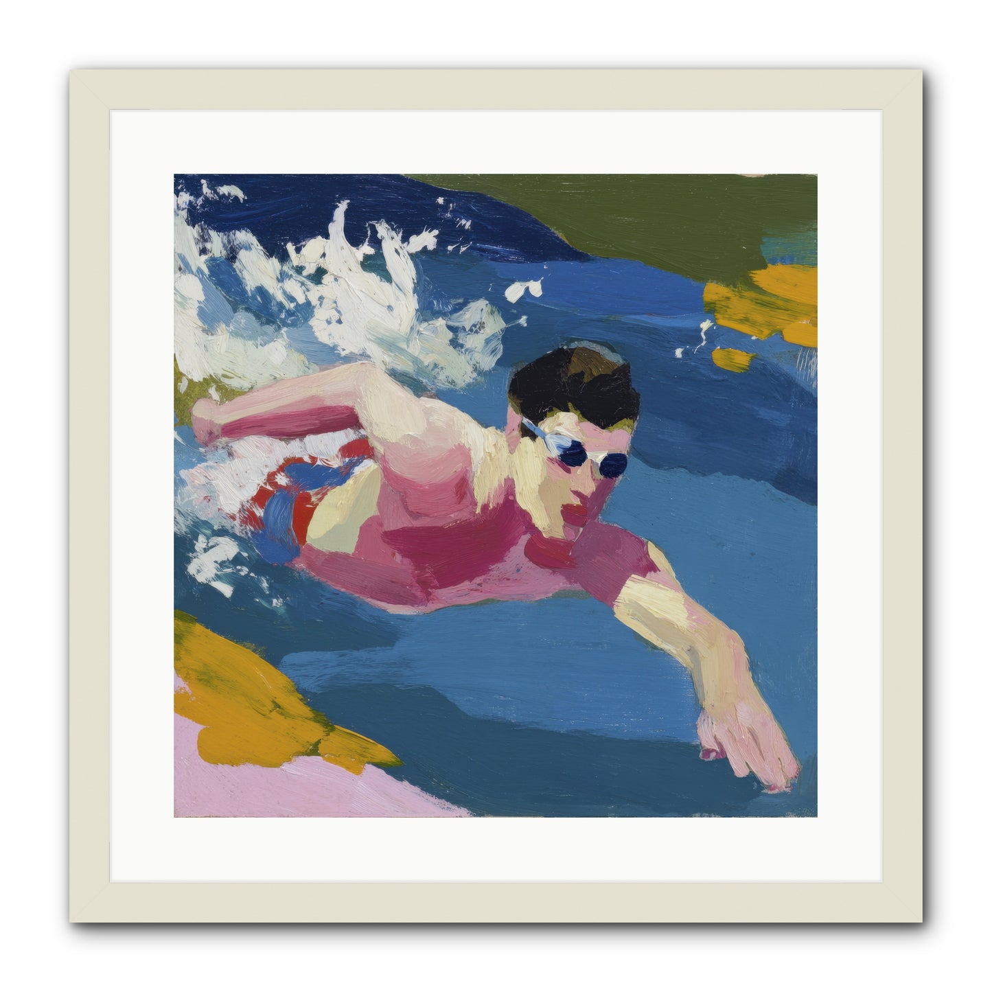 Weightless Hour -- Framed Print - White 20x20