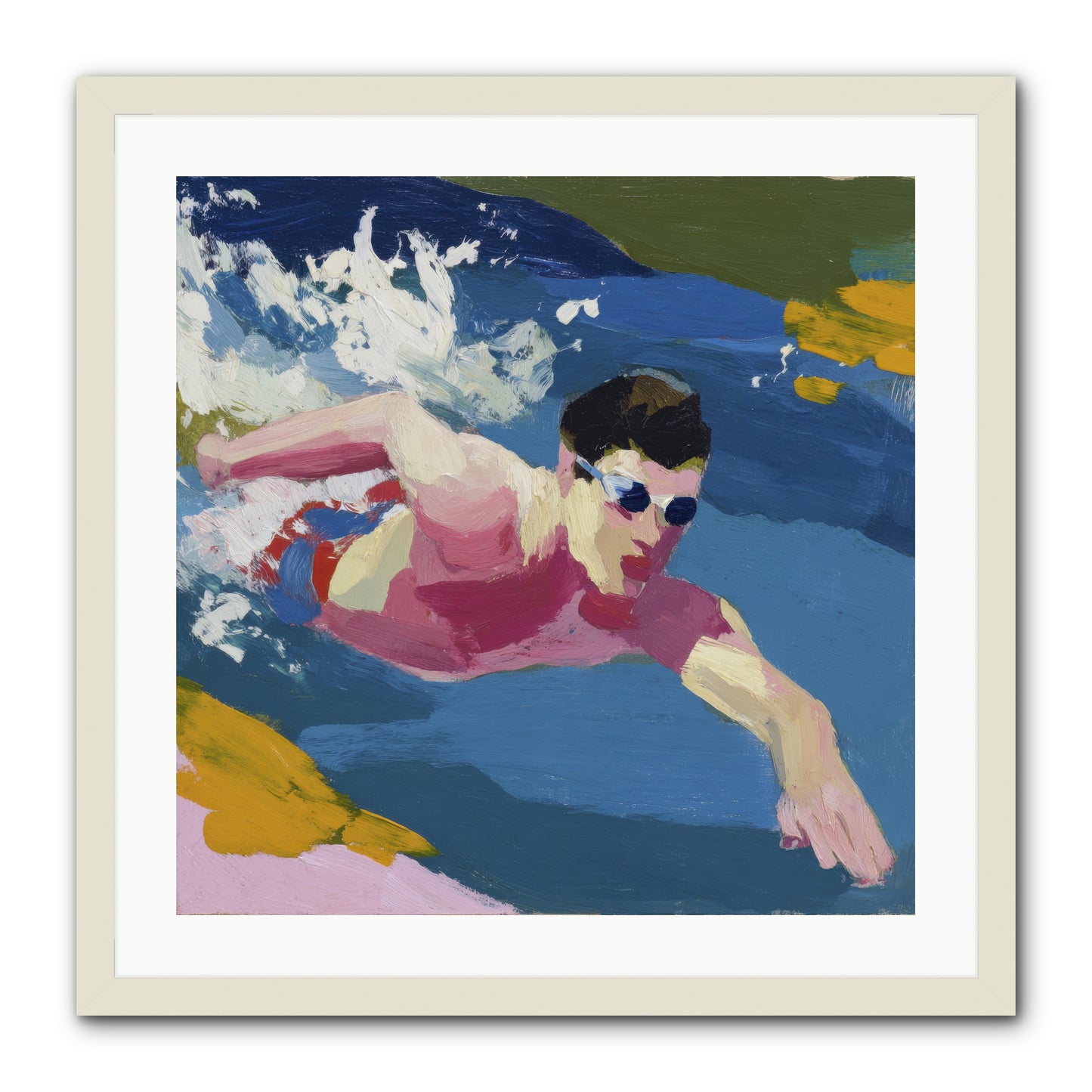 Weightless Hour -- Framed Print - White 24x24