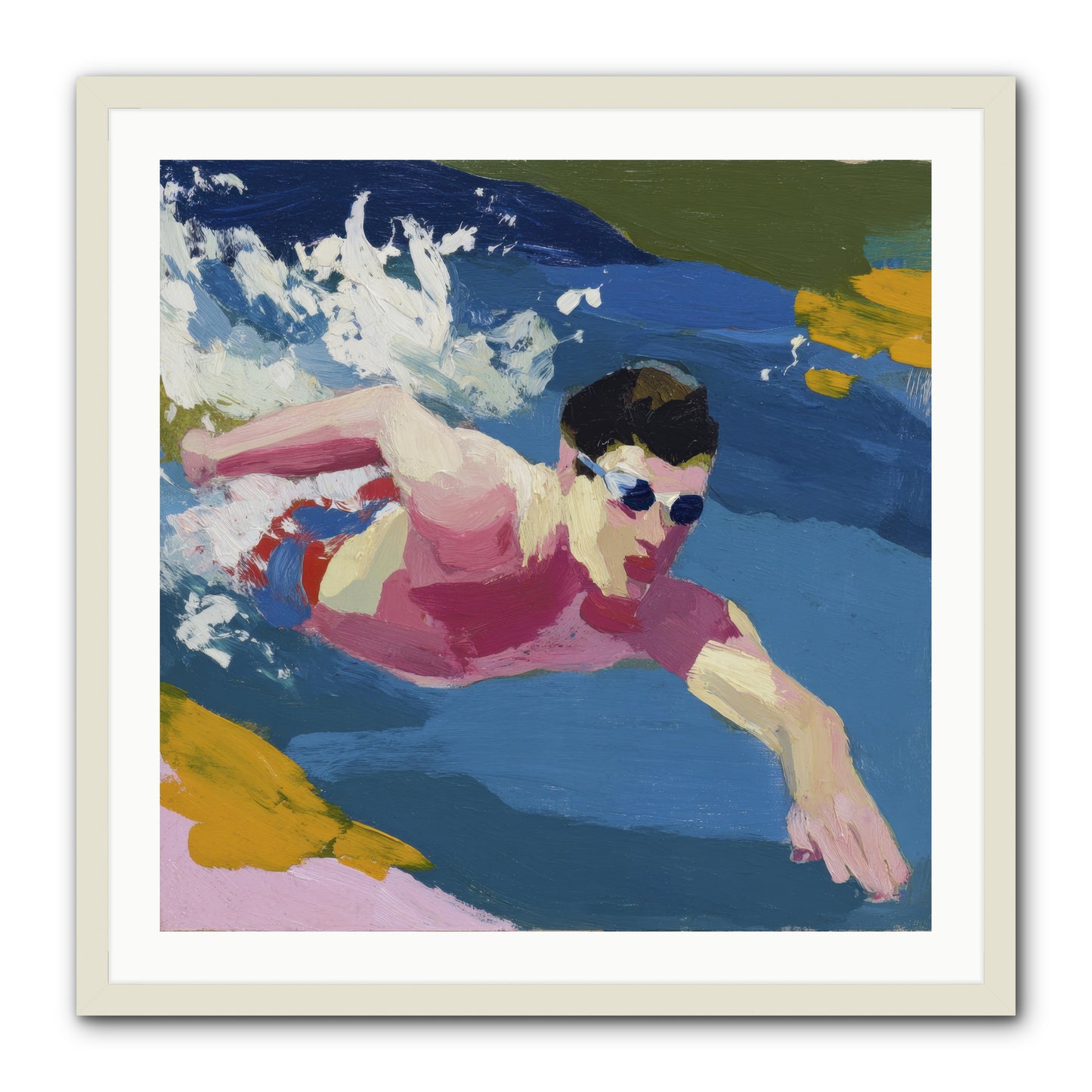 Weightless Hour -- Framed Print - White 30x30