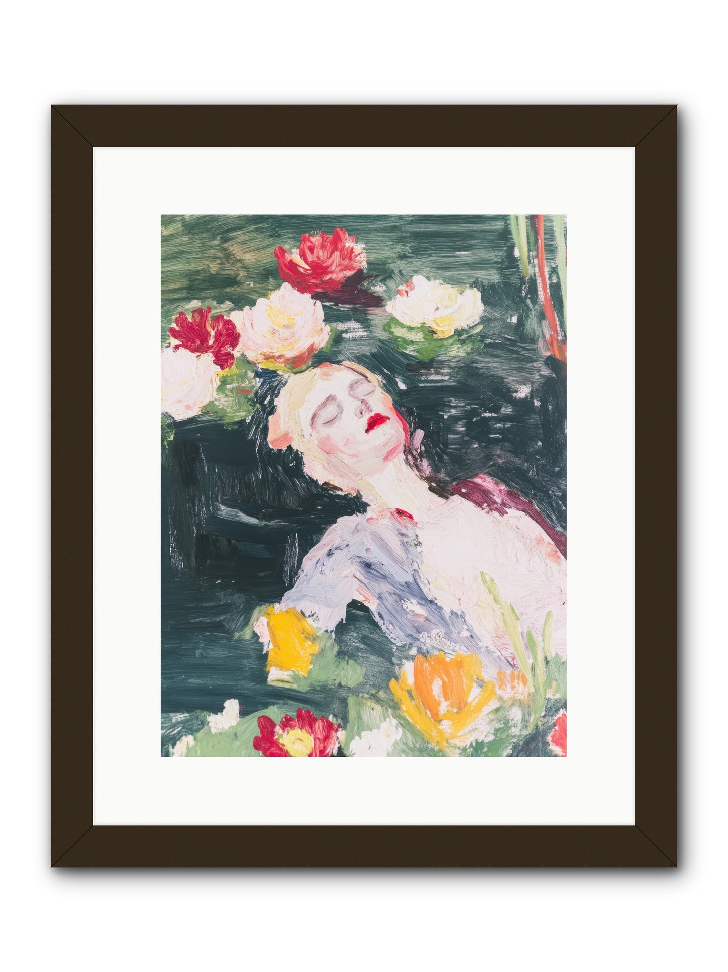 Weightless In Bloom -- Framed Print - Black 12x16