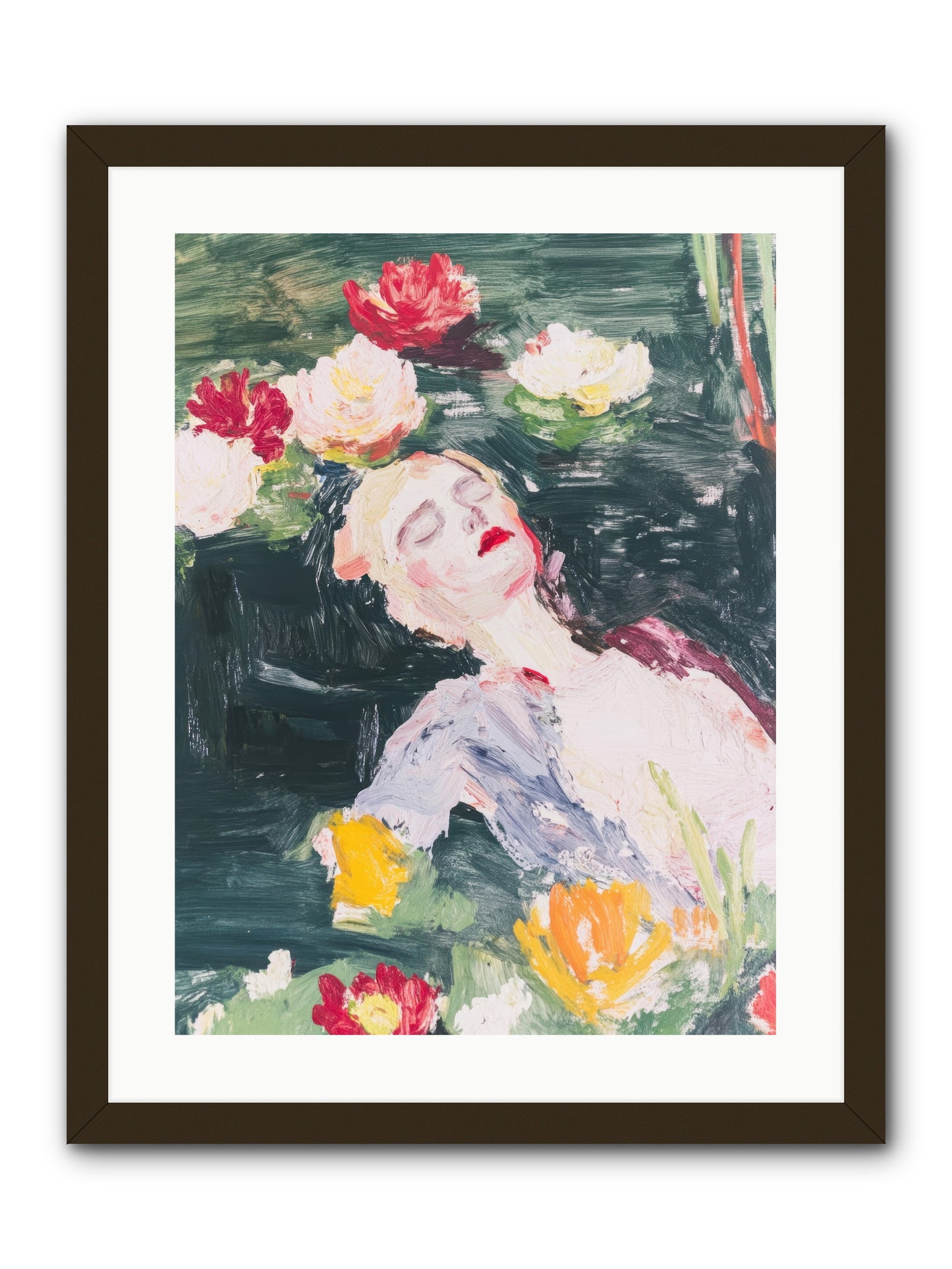 Weightless In Bloom -- Framed Print - Black 18x24