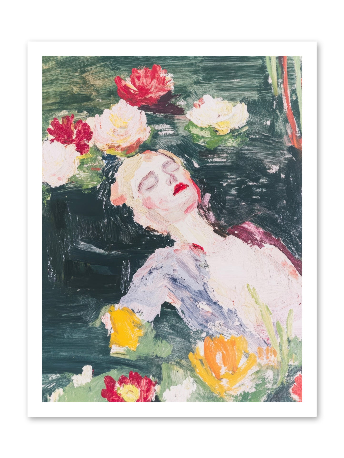 Weightless In Bloom -- Paper Print 18x24