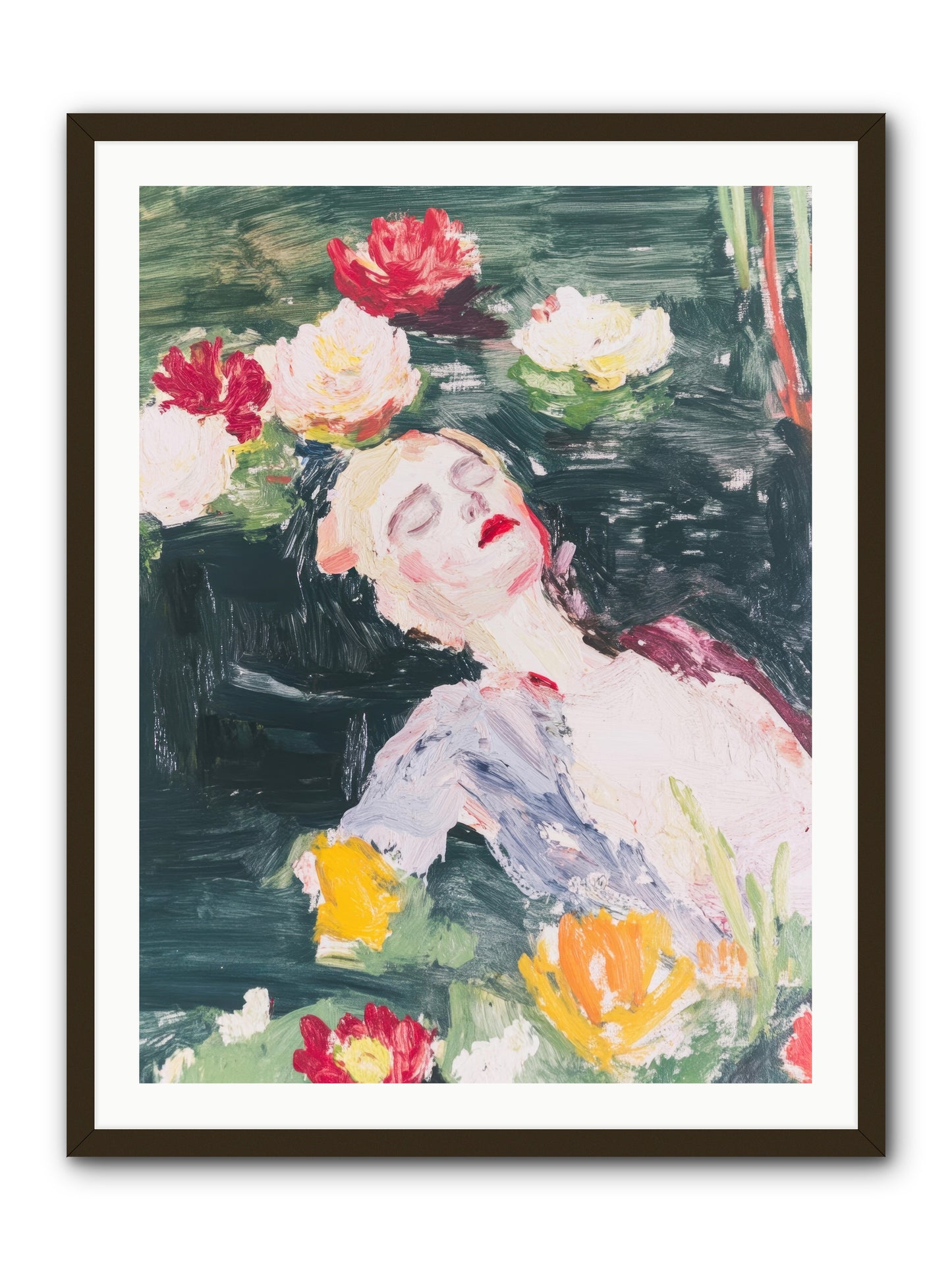 Weightless In Bloom -- Framed Print - Black 30x40