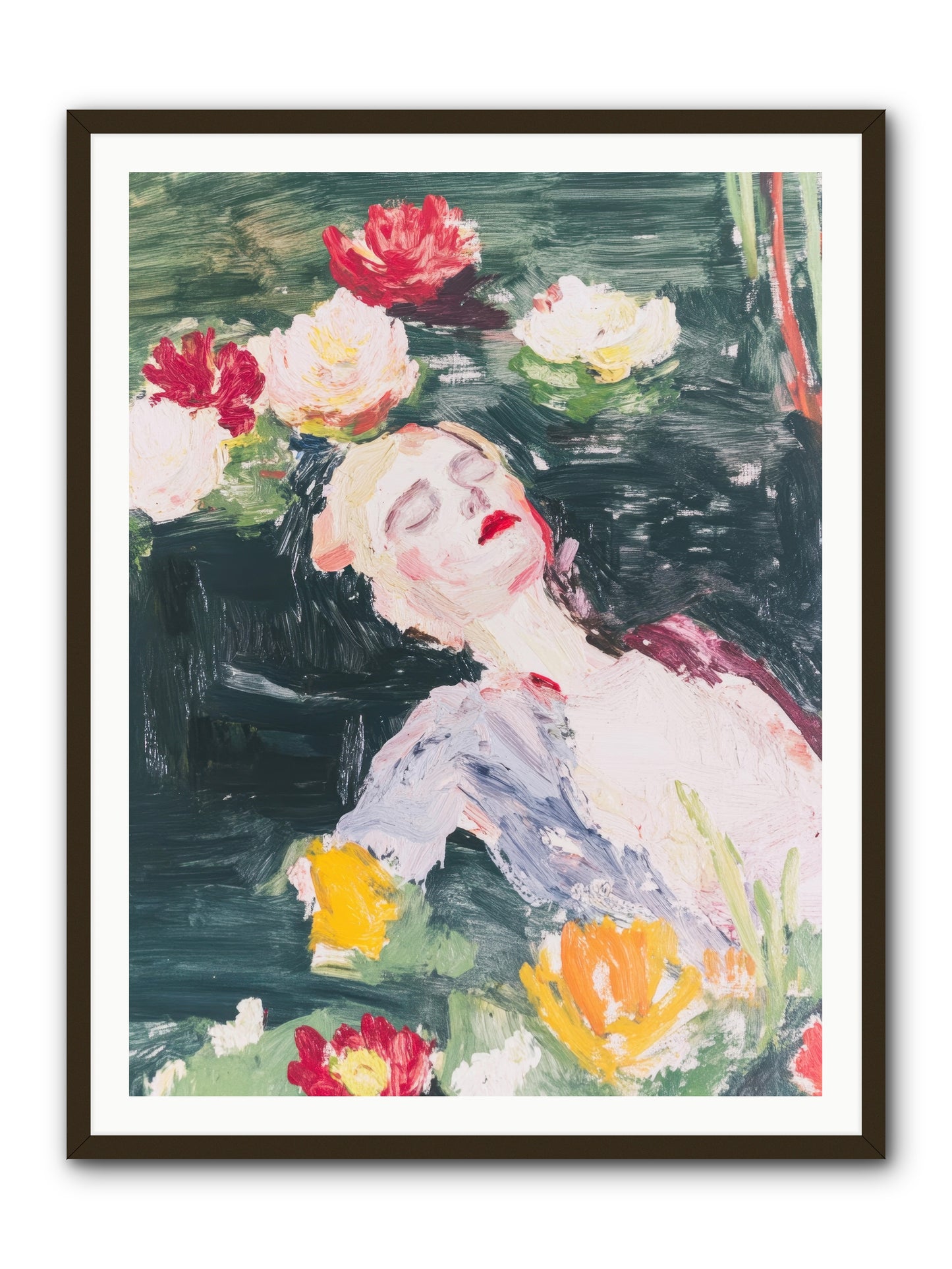 Weightless In Bloom -- Framed Print - Black 36x48