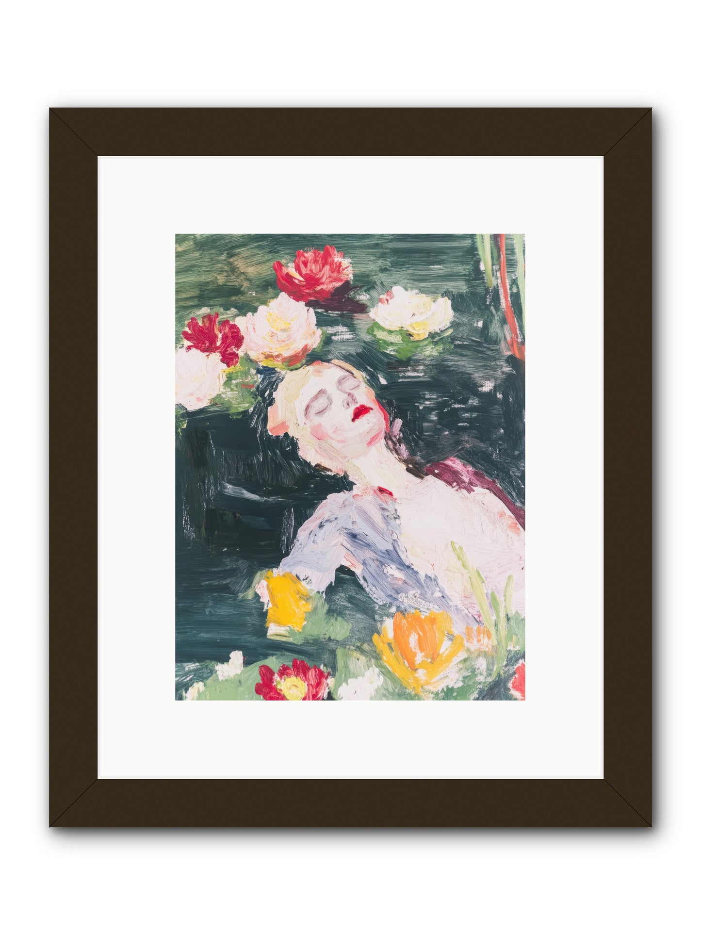 Weightless In Bloom -- Framed Print - Black 9x12