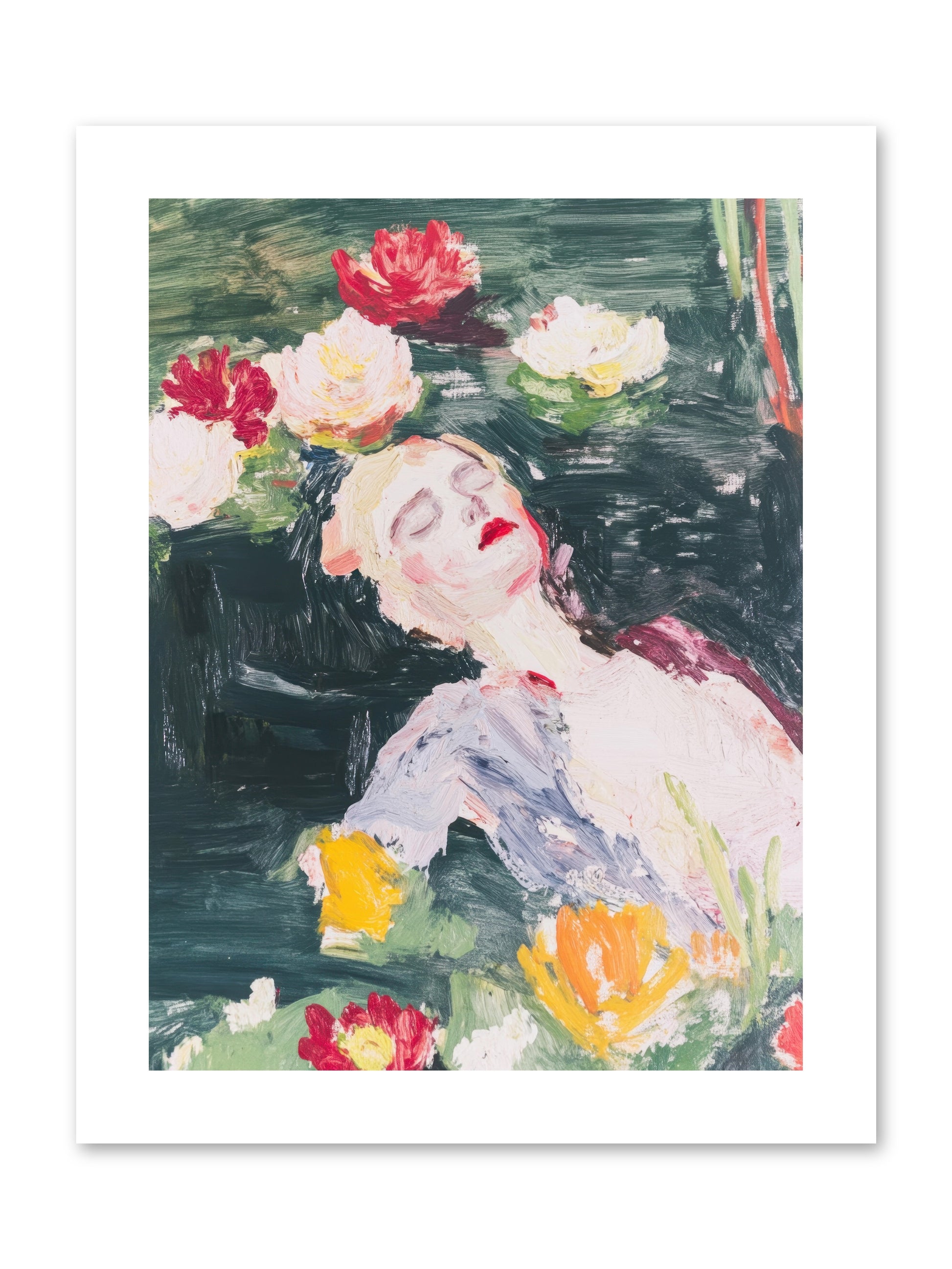 Weightless In Bloom -- Paper Print 9x12
