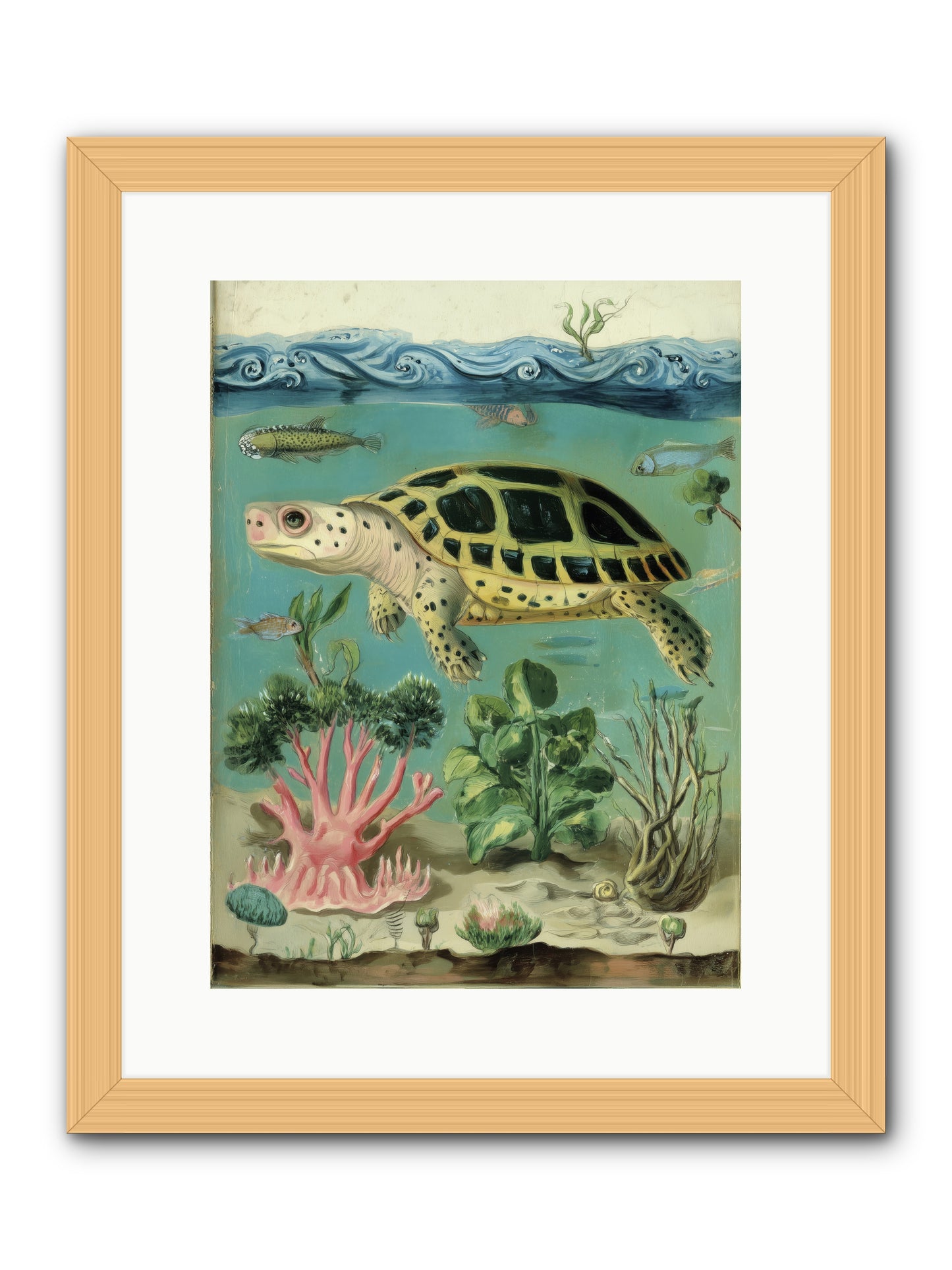 Weightless Poetry -- Framed Print - Natural 12x16
