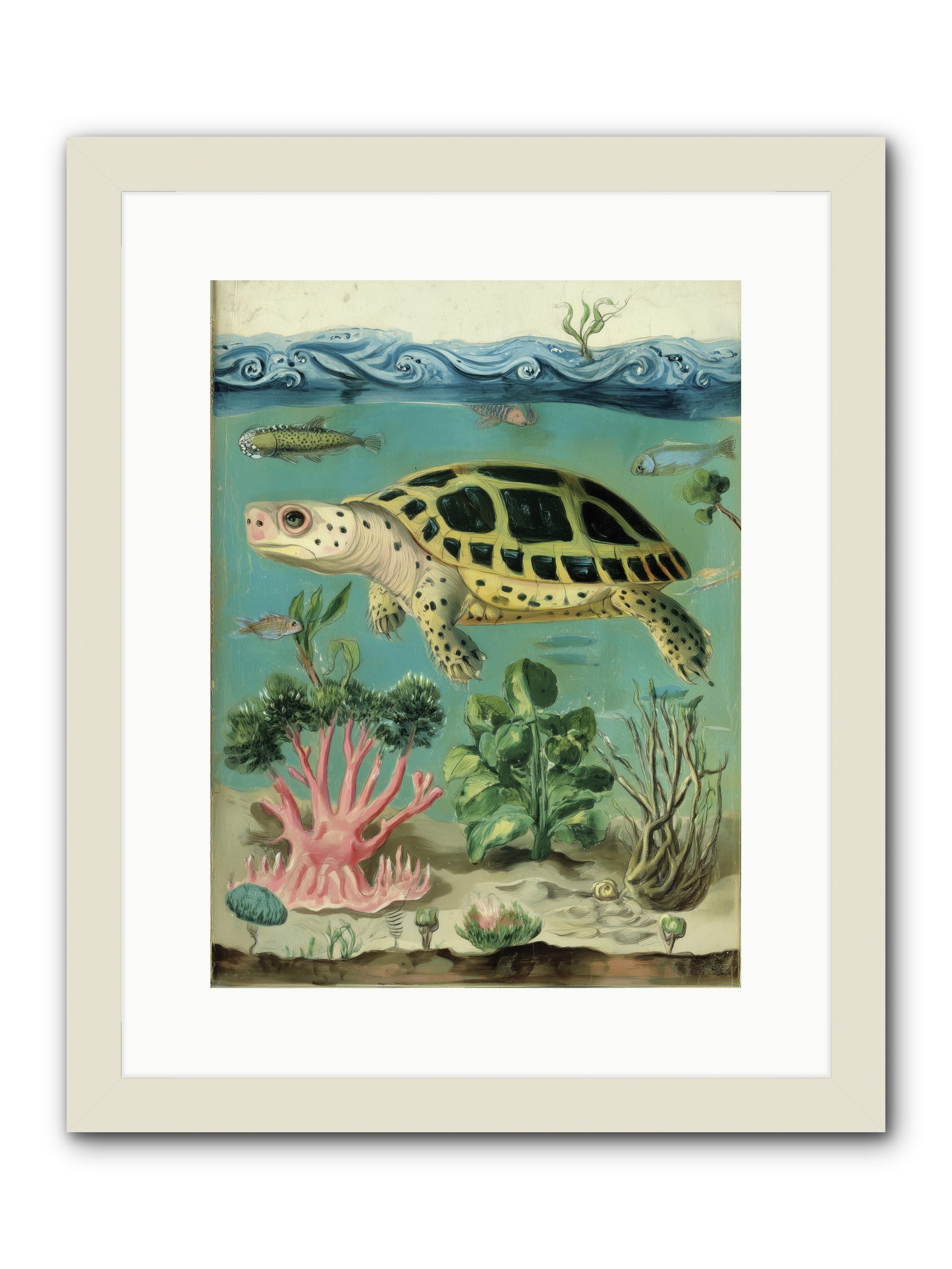 Weightless Poetry -- Framed Print - White 12x16