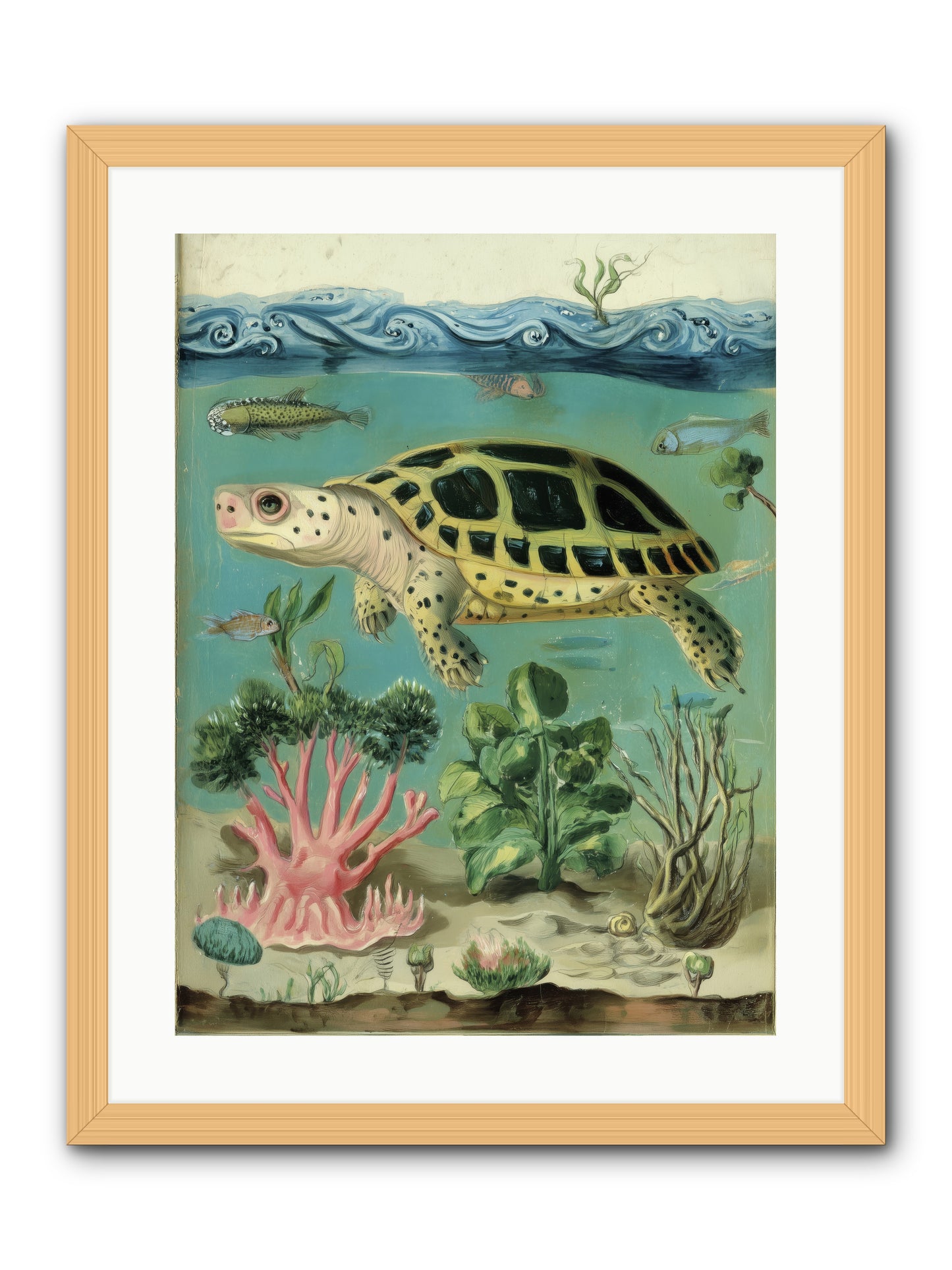 Weightless Poetry -- Framed Print - Natural 18x24