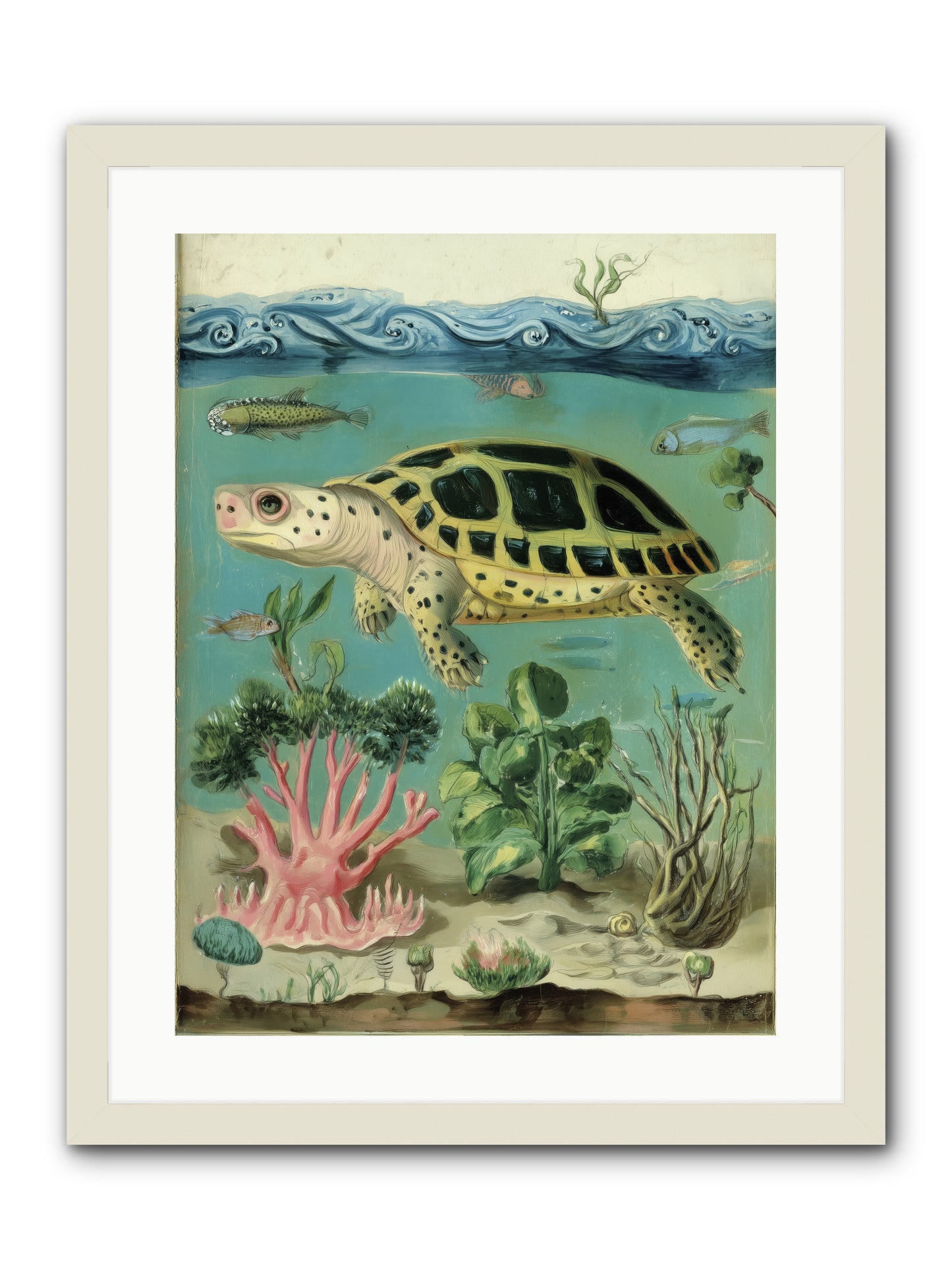 Weightless Poetry -- Framed Print - White 18x24