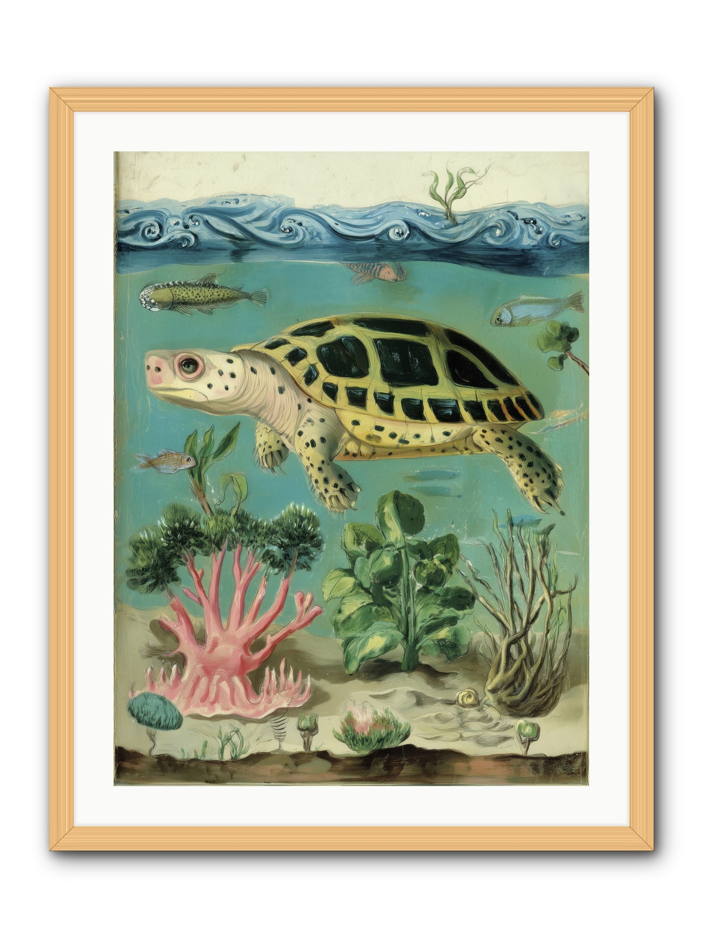Weightless Poetry -- Framed Print - Natural 24x32