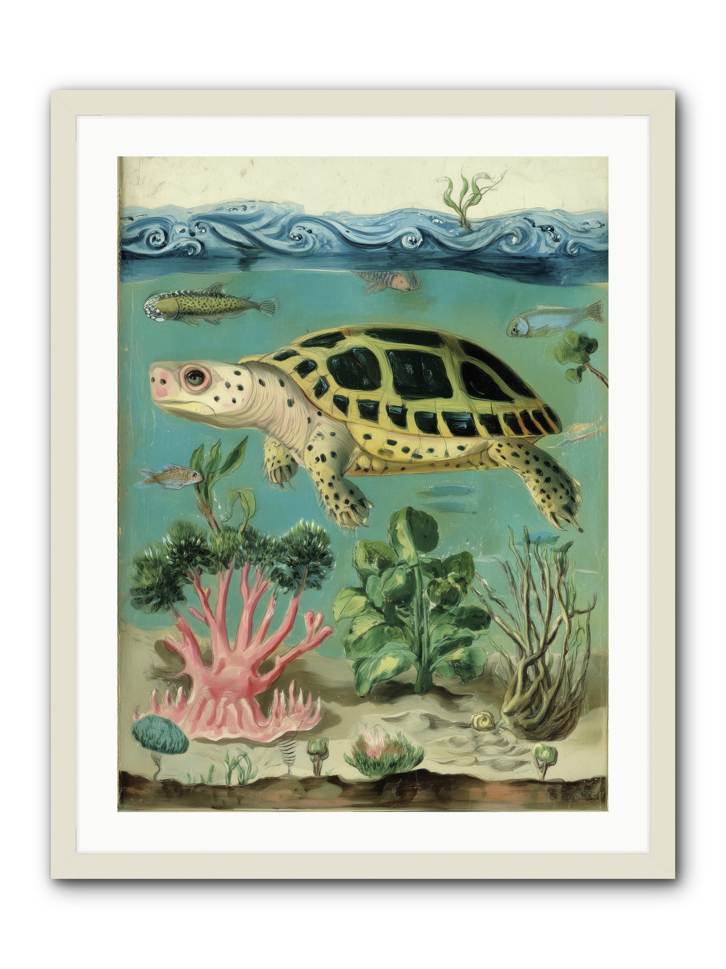 Weightless Poetry -- Framed Print - White 24x32