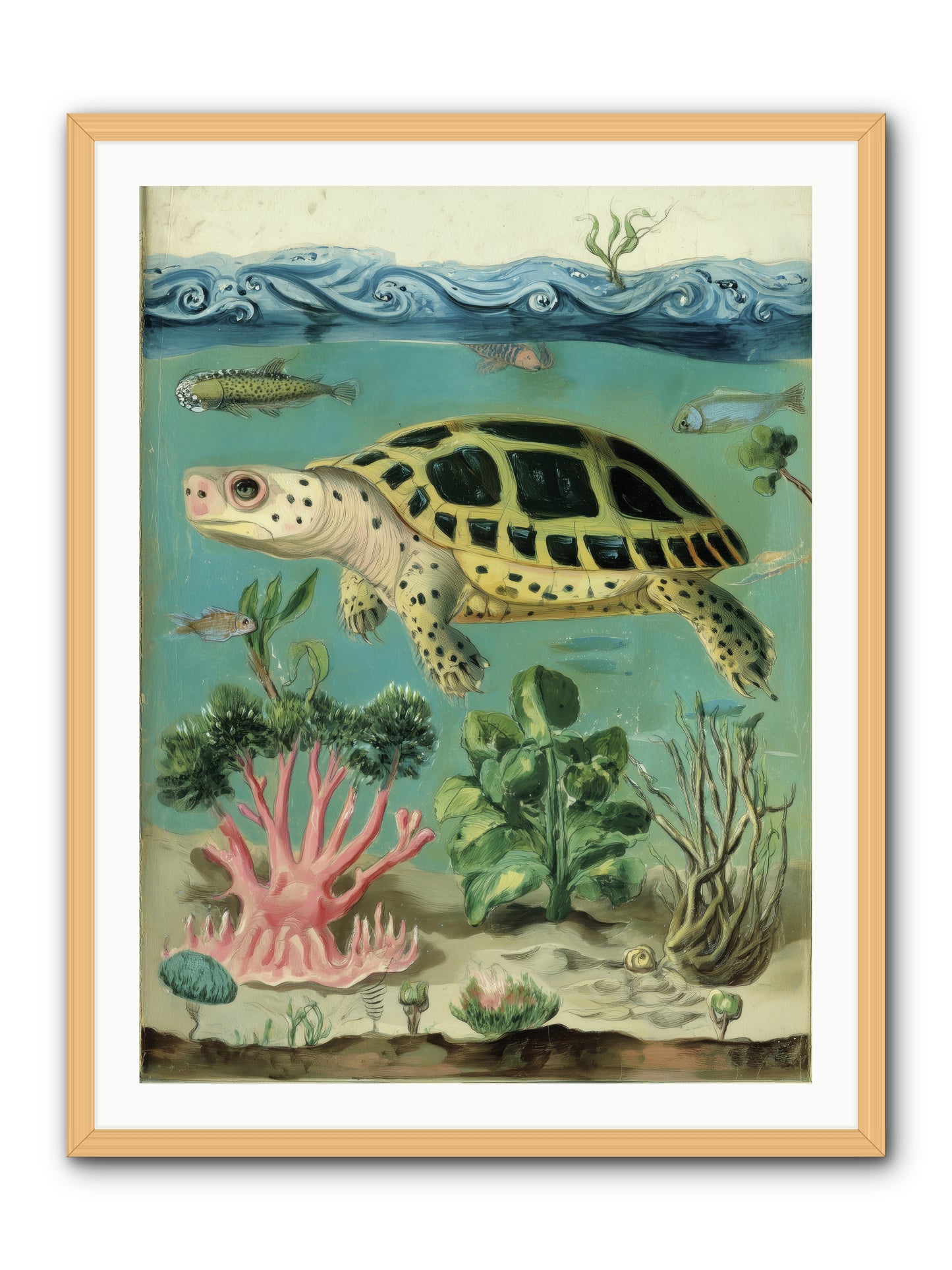 Weightless Poetry -- Framed Print - Natural 30x40
