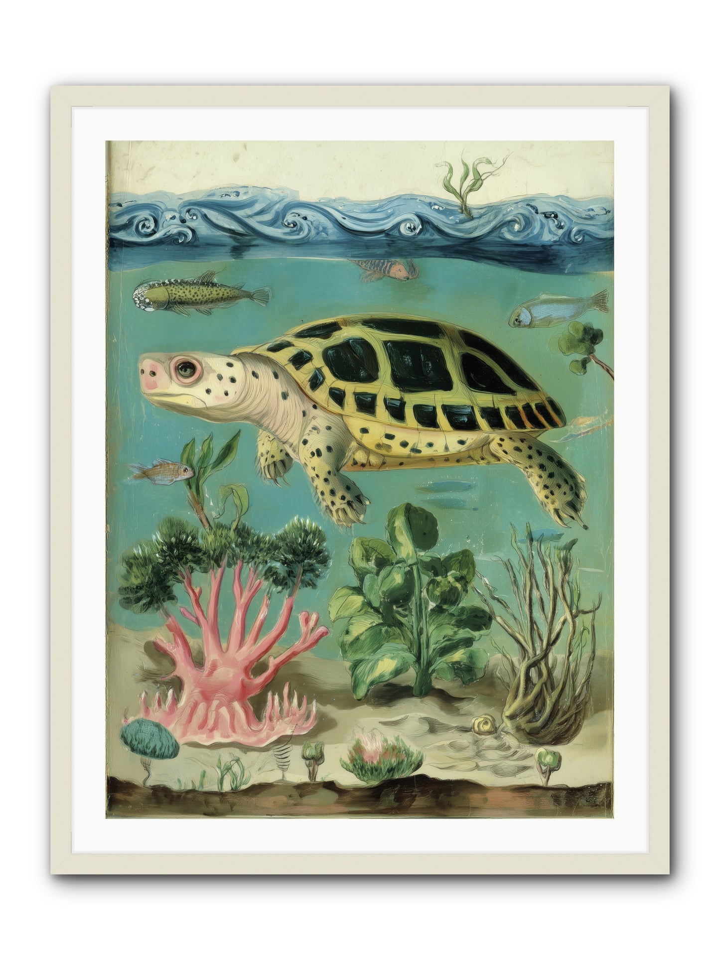 Weightless Poetry -- Framed Print - White 30x40