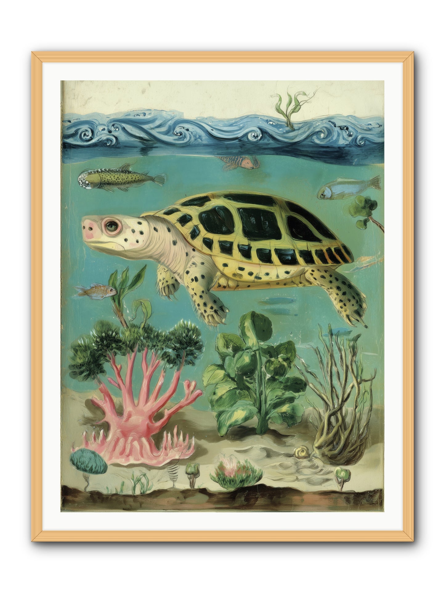 Weightless Poetry -- Framed Print - Natural 36x48