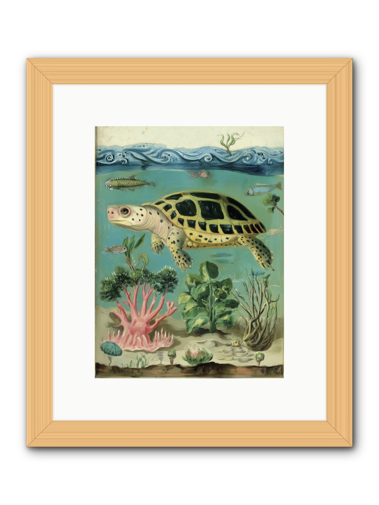 Weightless Poetry -- Framed Print - Natural 9x12