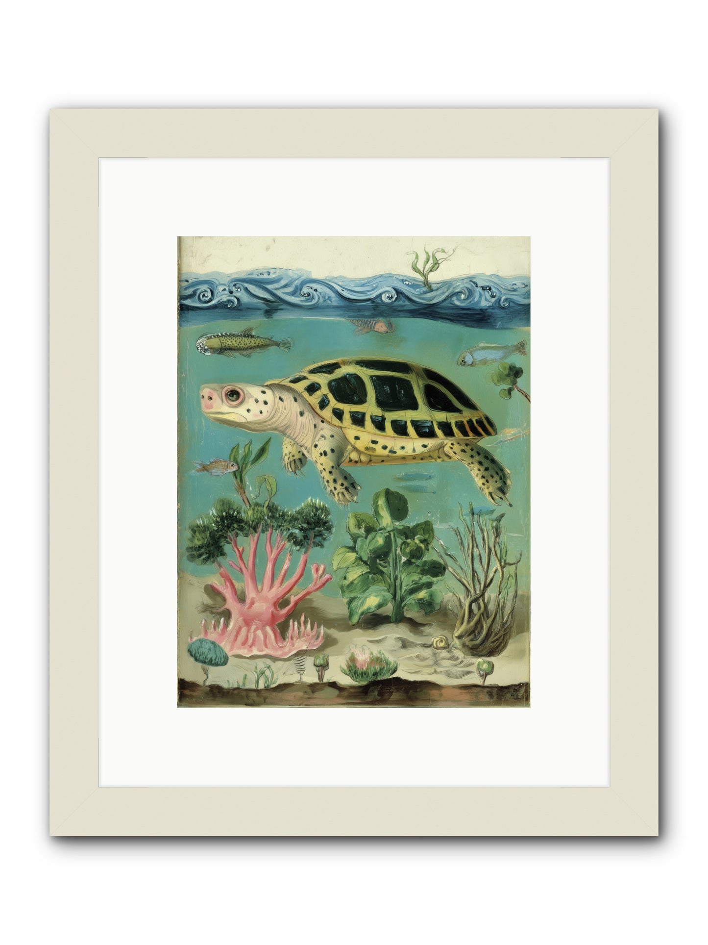 Weightless Poetry -- Framed Print - White 9x12