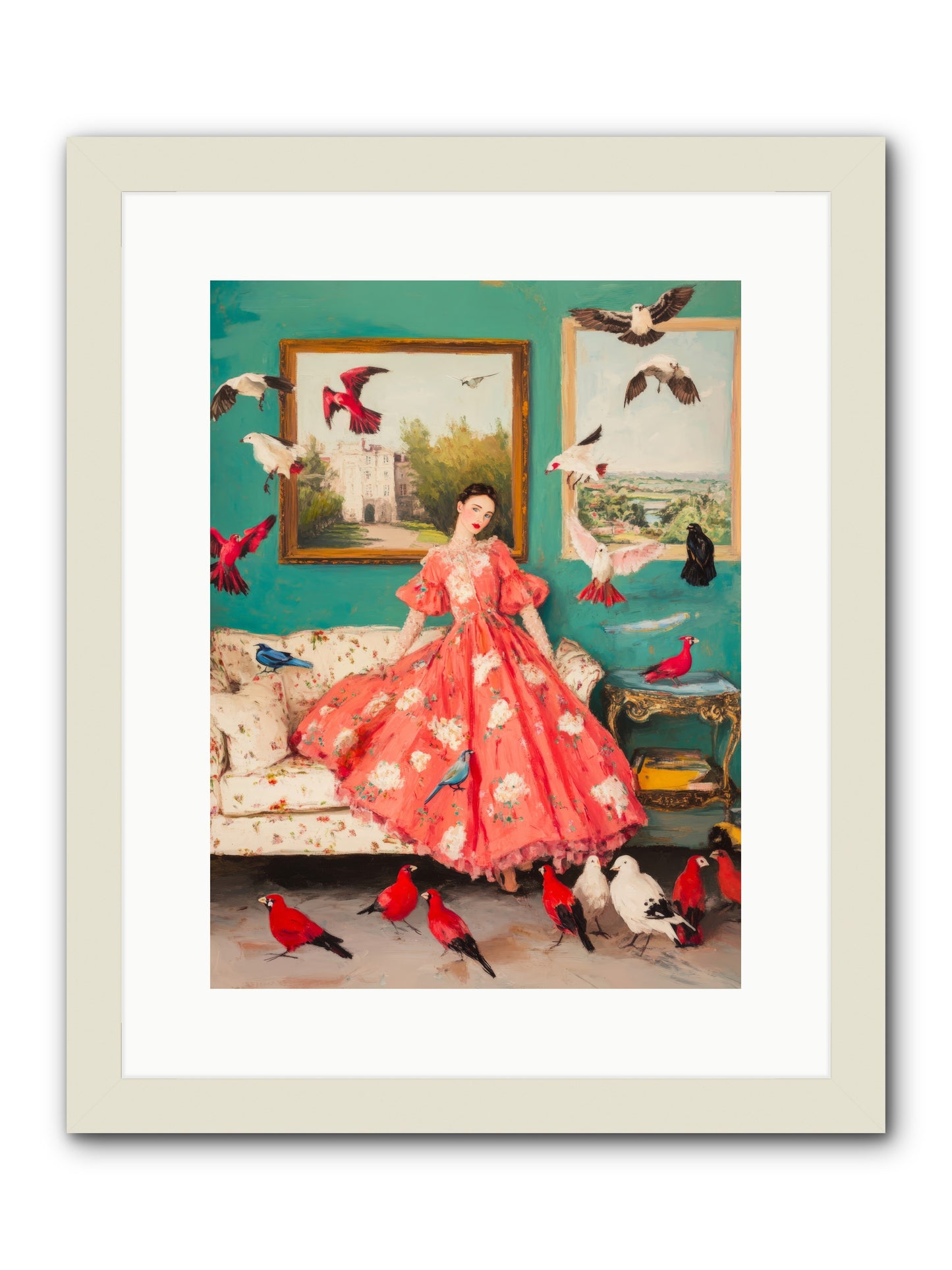 Well-Mannered FlightRez2 -- Framed Print - White 12x16
