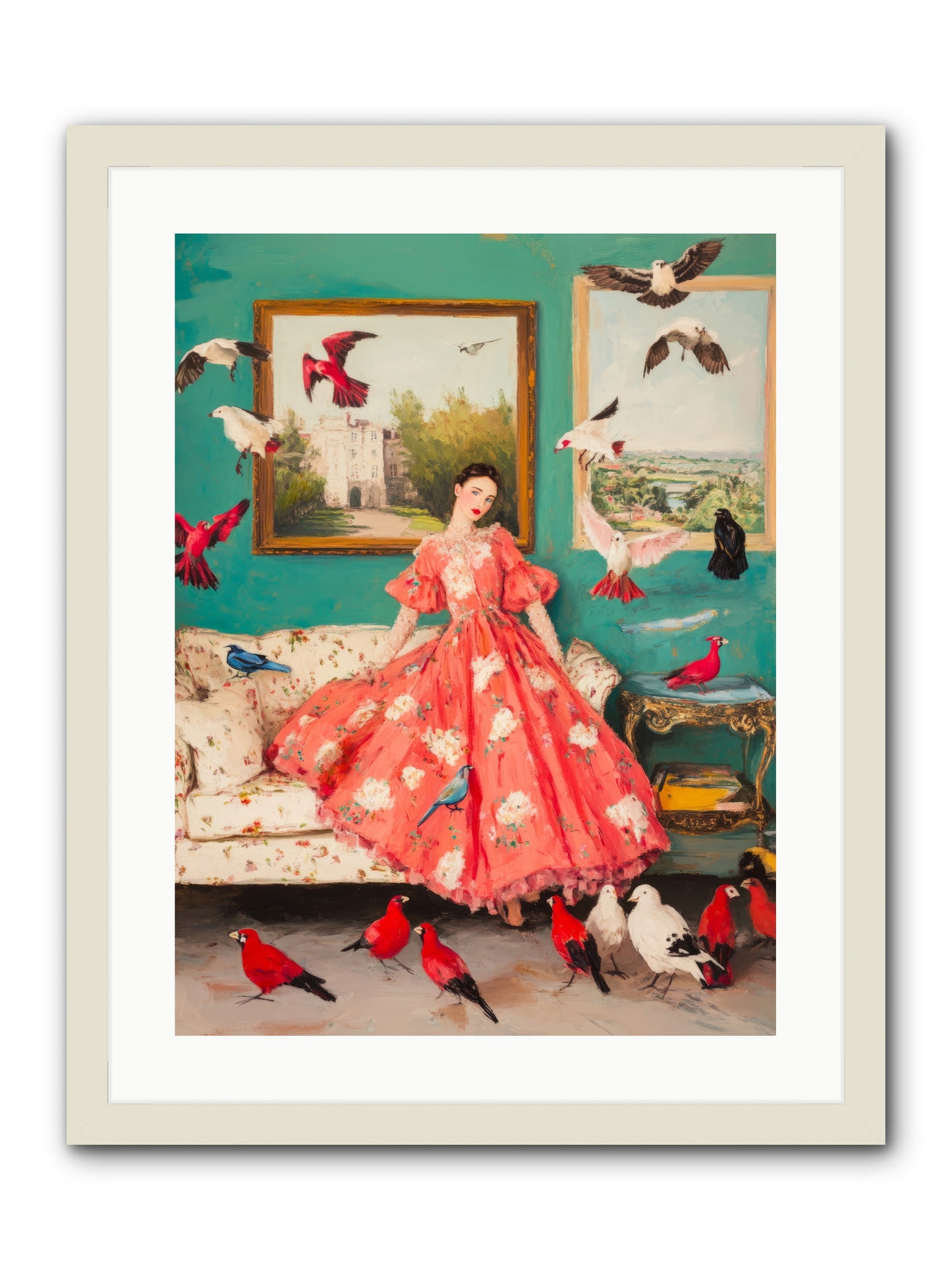 Well-Mannered FlightRez2 -- Framed Print - White 18x24