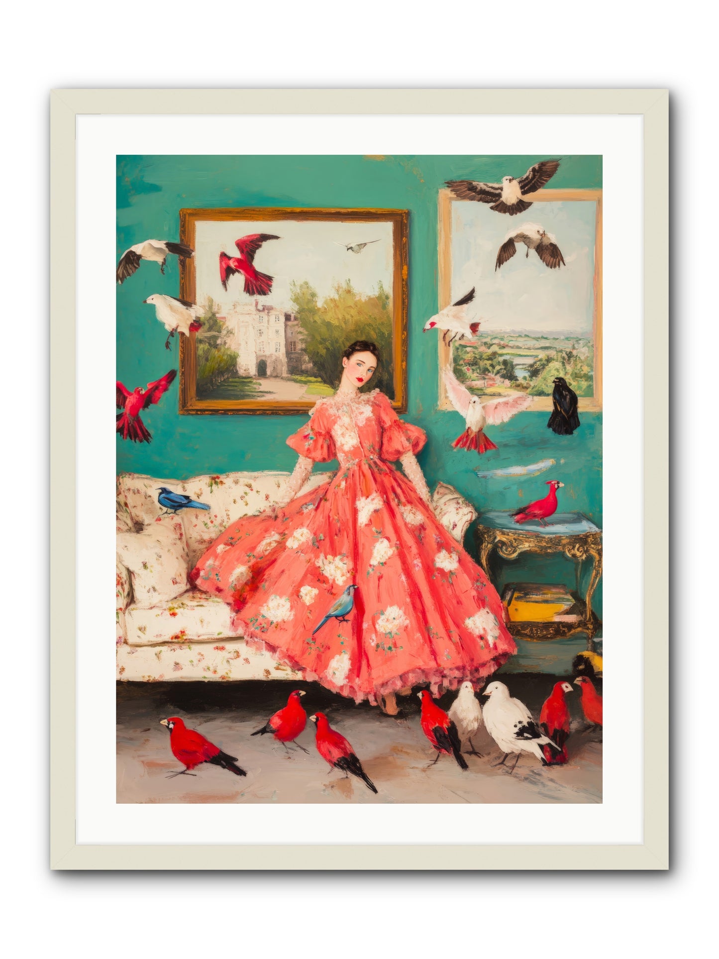 Well-Mannered FlightRez2 -- Framed Print - White 24x32