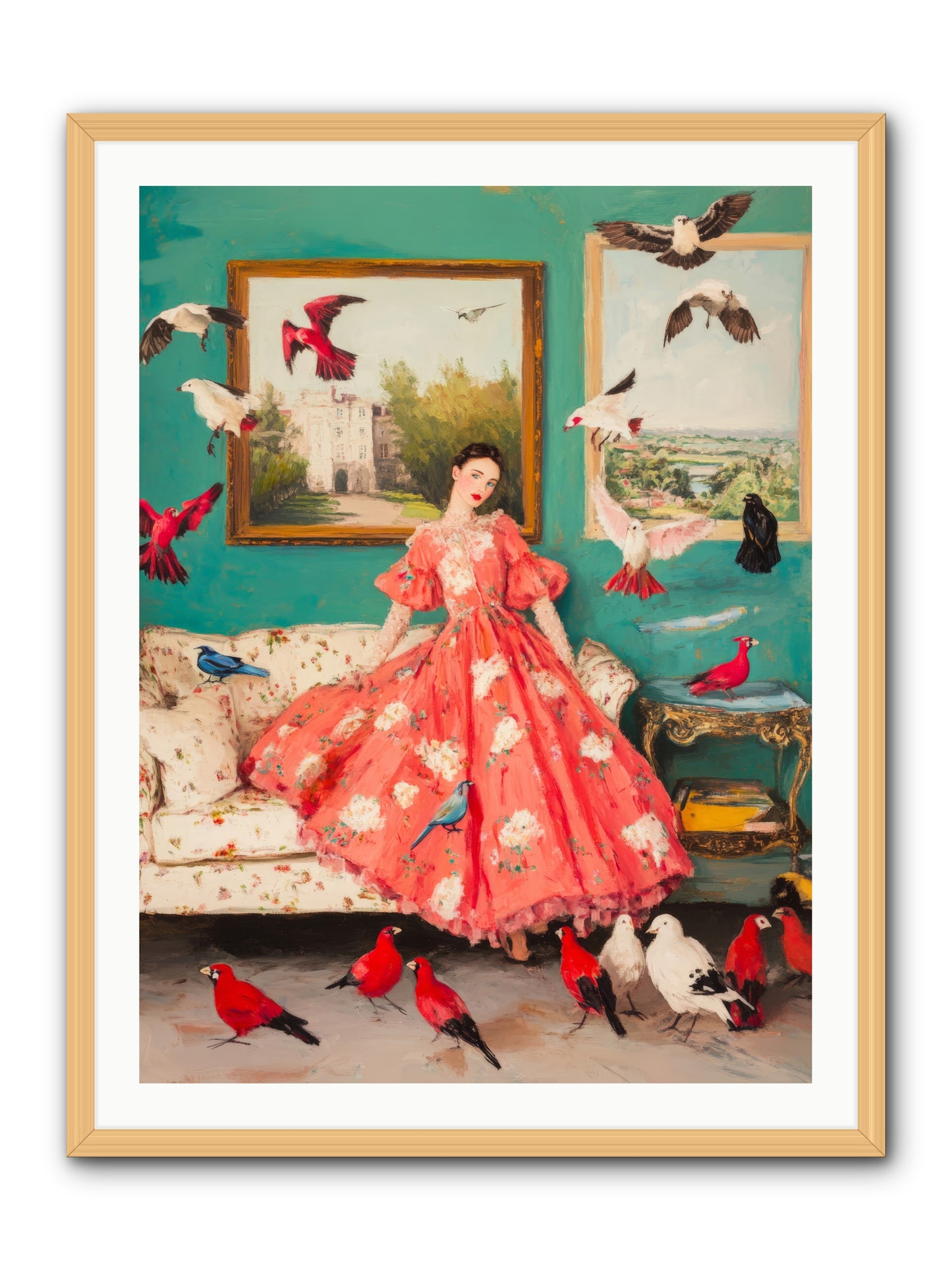 Well-Mannered FlightRez2 -- Framed Print - Natural 30x40