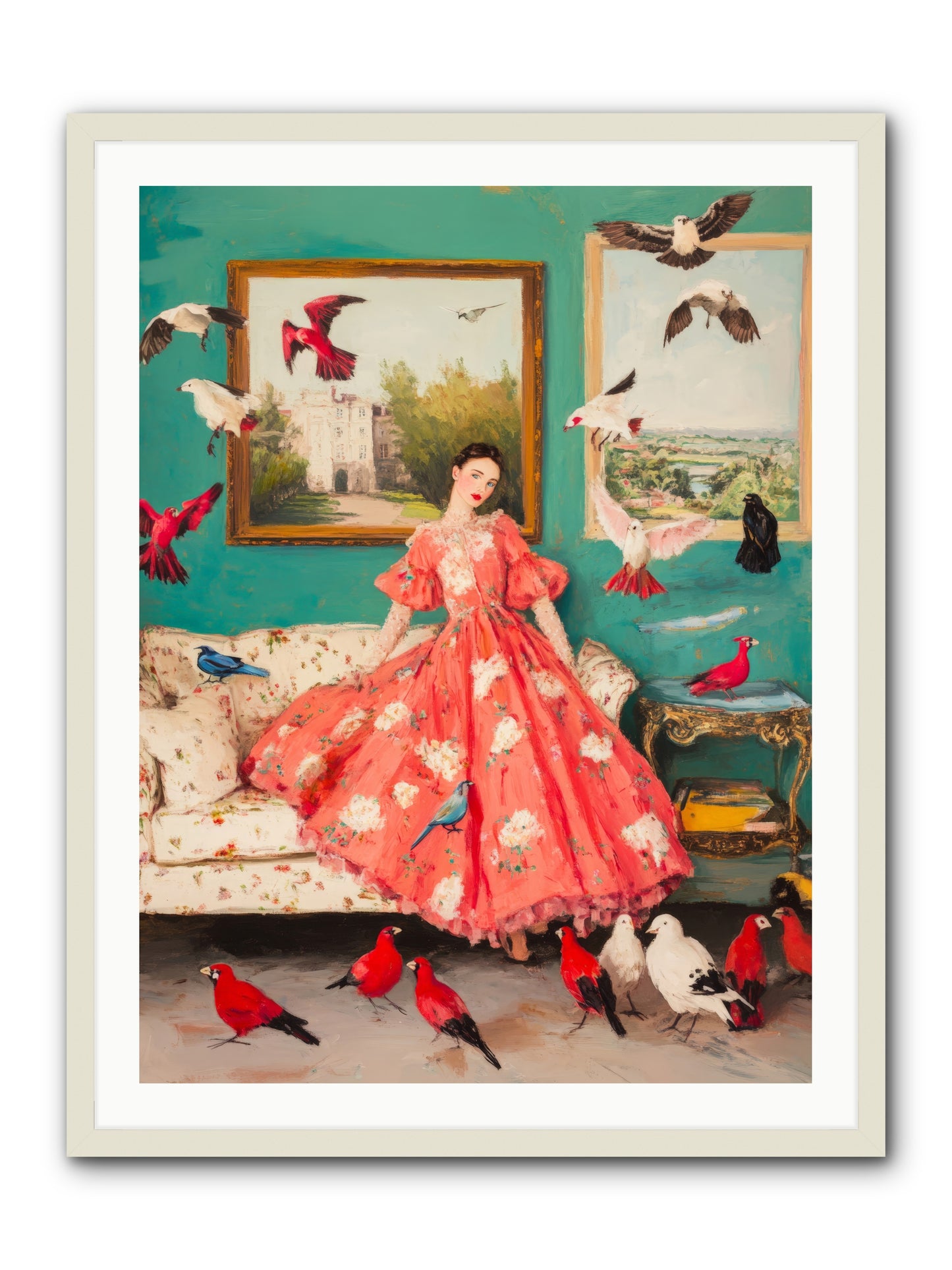 Well-Mannered FlightRez2 -- Framed Print - White 30x40