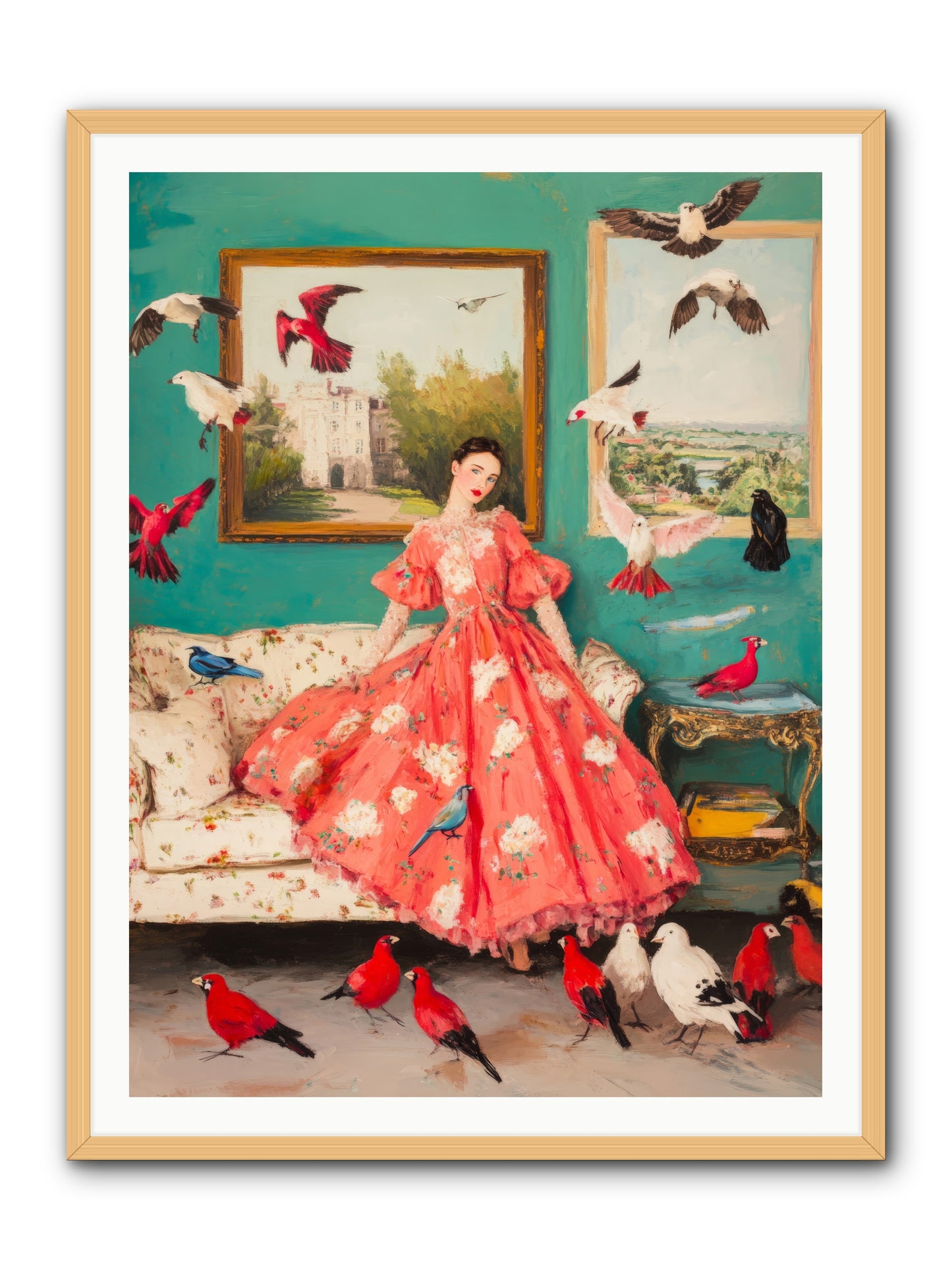 Well-Mannered FlightRez2 -- Framed Print - Natural 36x48