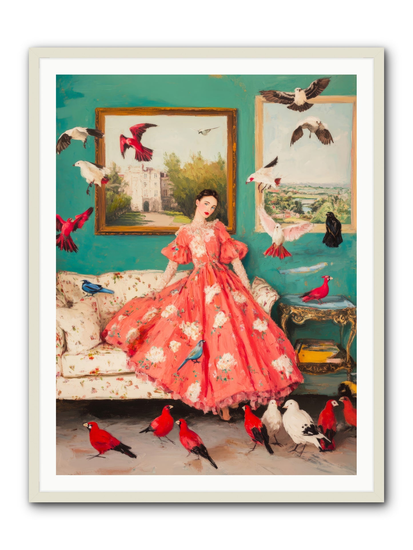 Well-Mannered FlightRez2 -- Framed Print - White 36x48