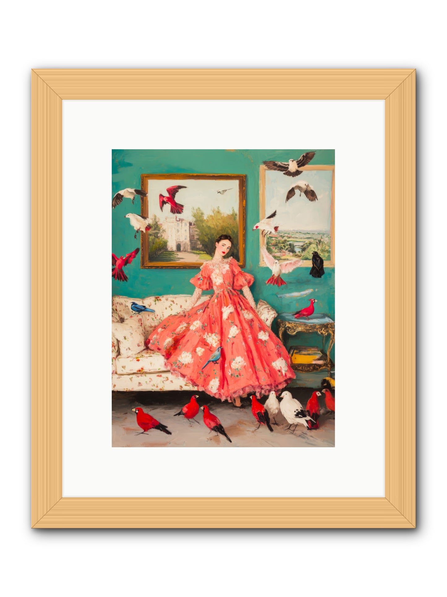 Well-Mannered FlightRez2 -- Framed Print - Natural 9x12