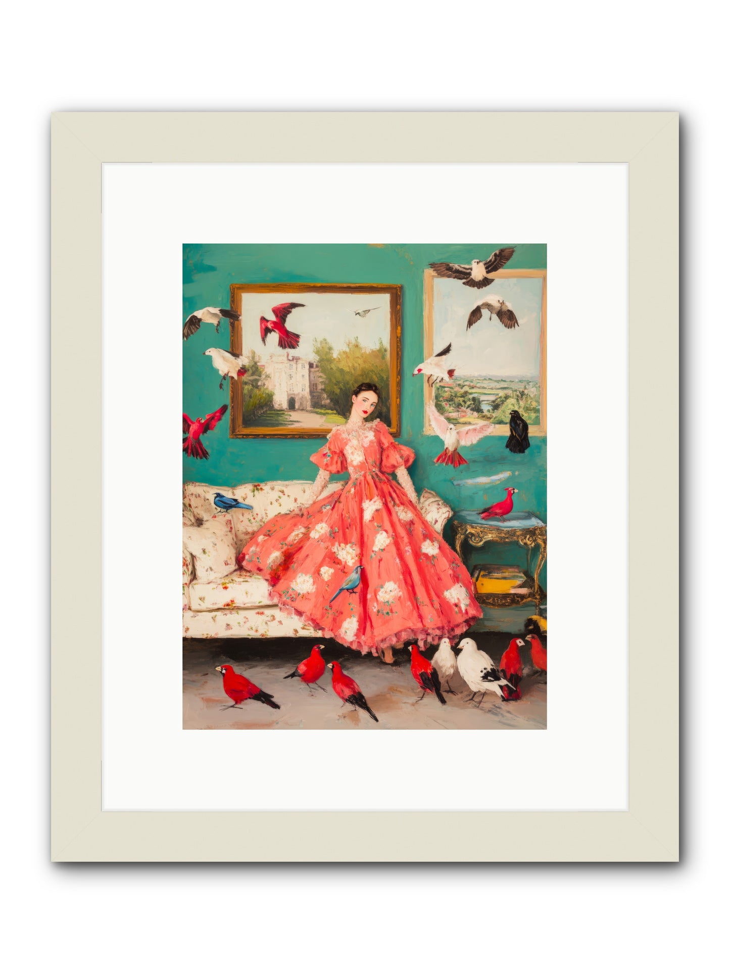 Well-Mannered FlightRez2 -- Framed Print - White 9x12