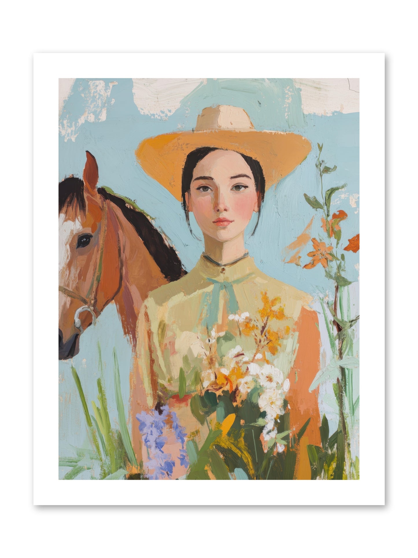 Western Mosaic -- Paper Print 12x16