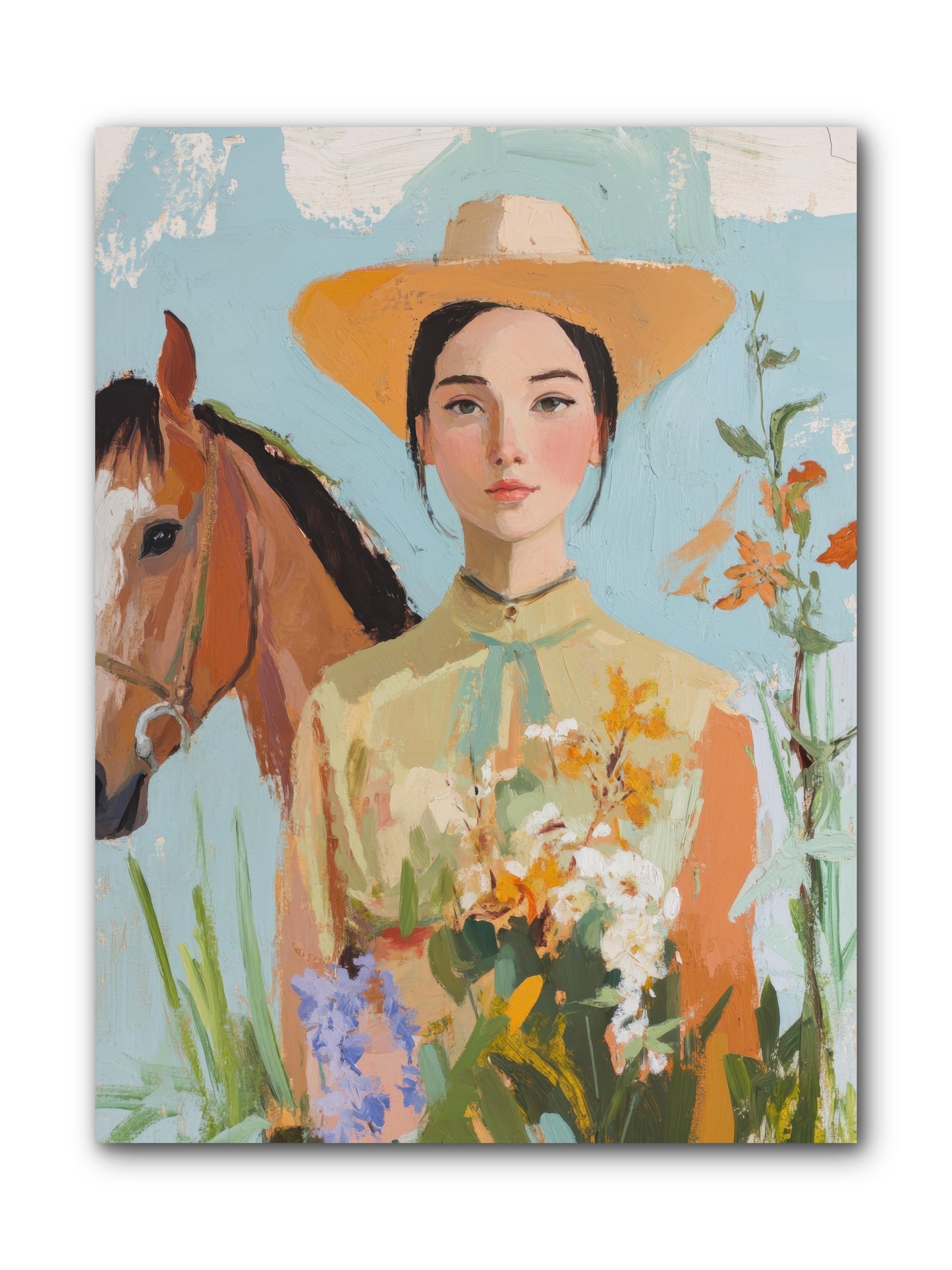 Western Mosaic -- Wrapped Canvas 9x12