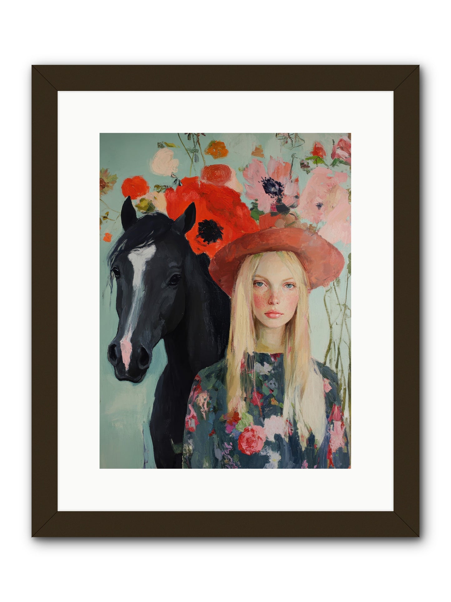 Western Muse -- Framed Print - Black 12x16