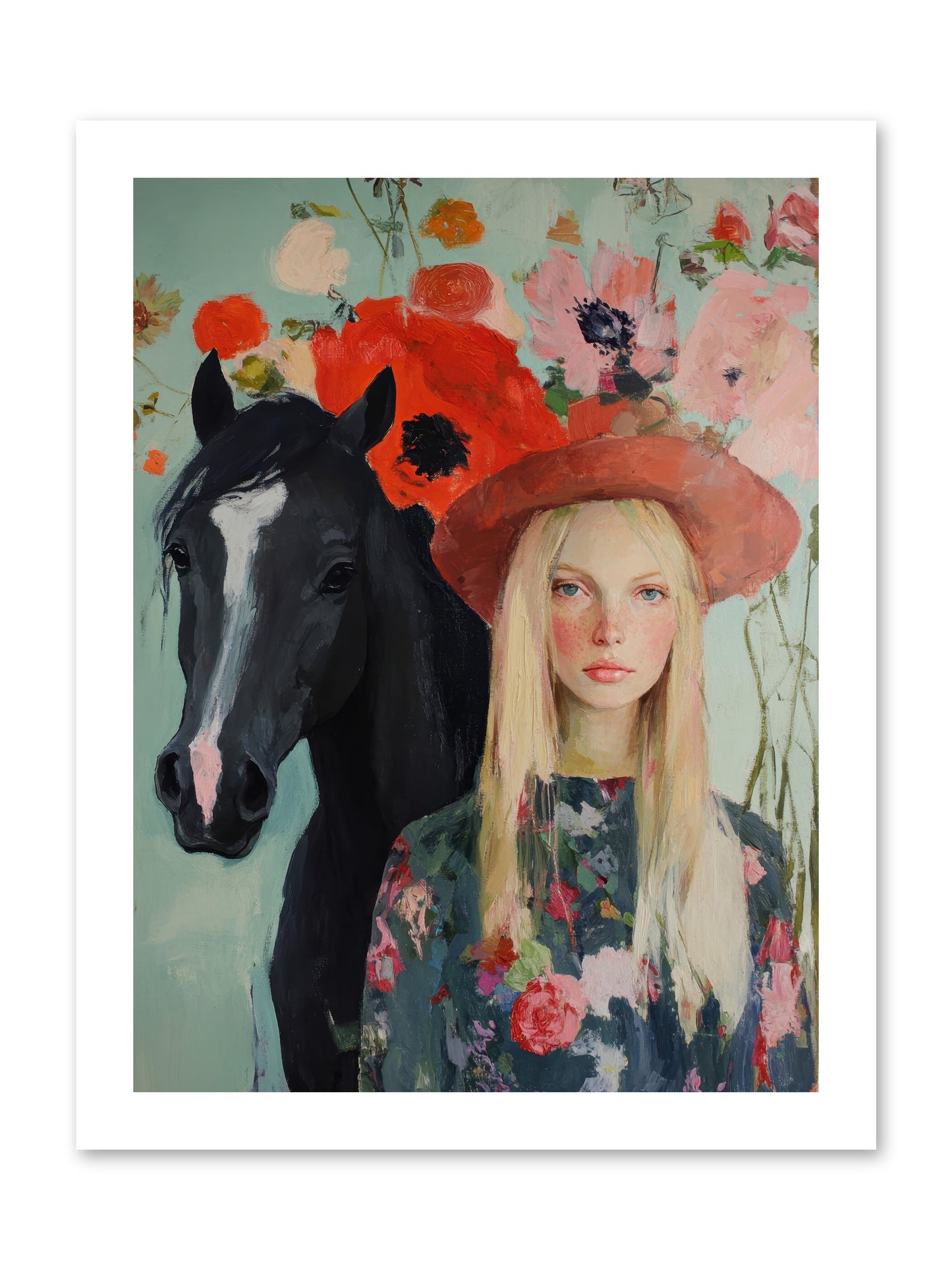 Western Muse -- Loose Canvas Print 12x16