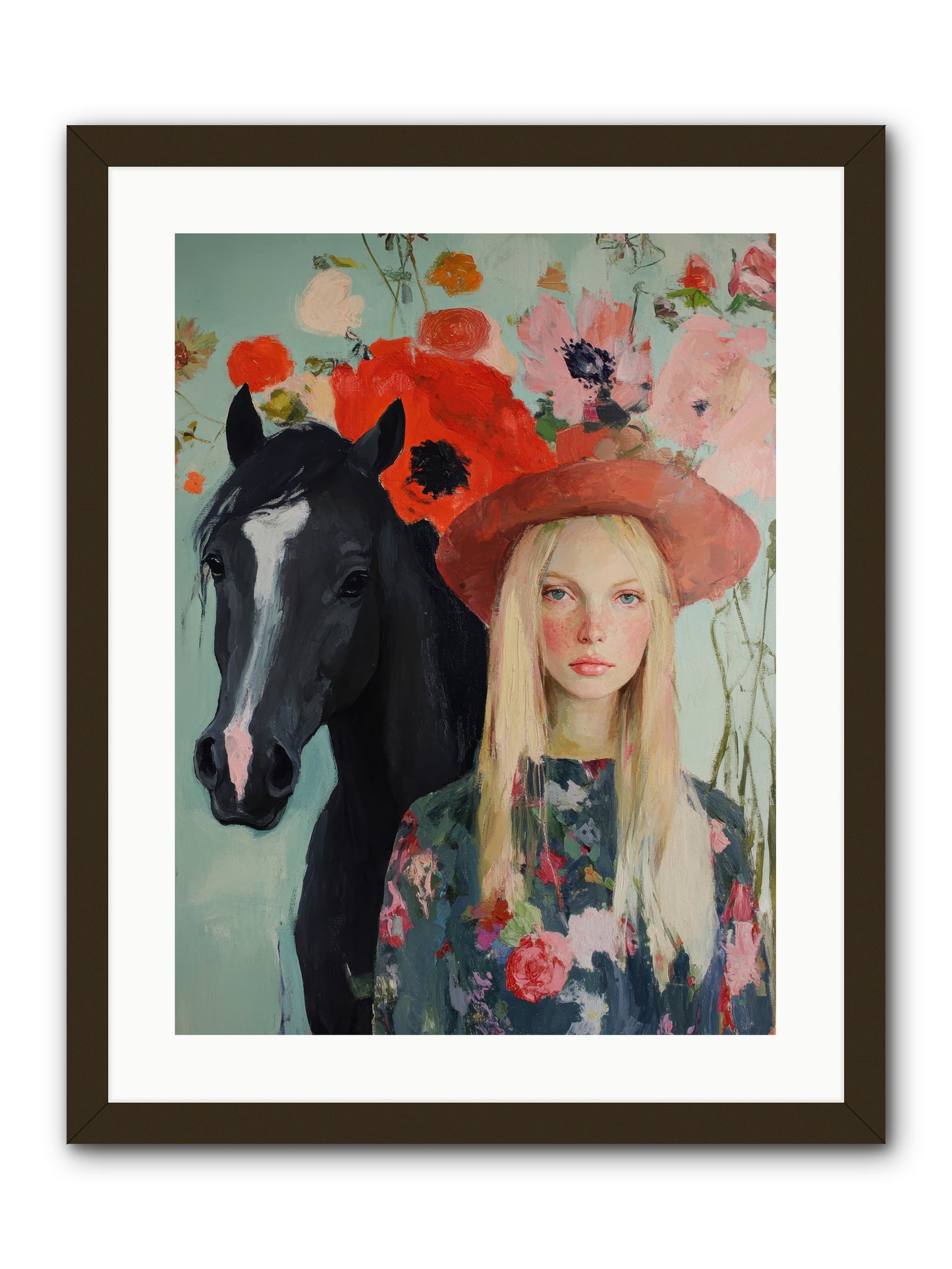 Western Muse -- Framed Print - Black 18x24