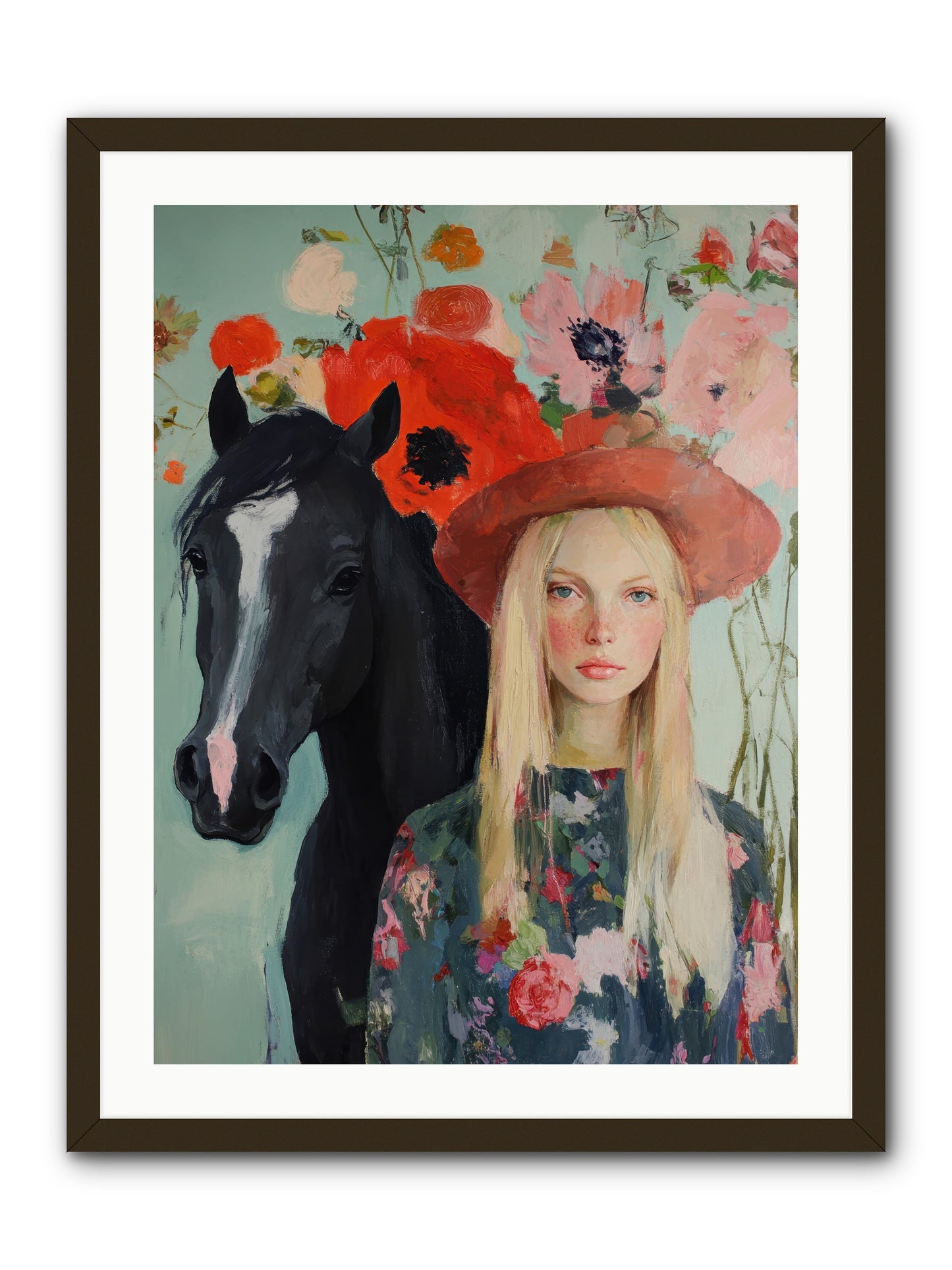 Western Muse -- Framed Print - Black 24x32