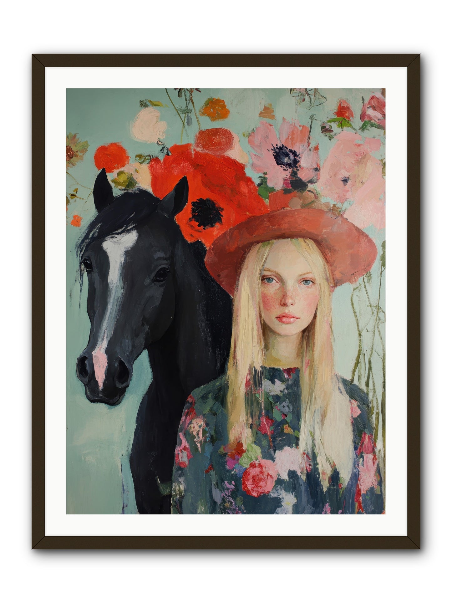 Western Muse -- Framed Print - Black 30x40