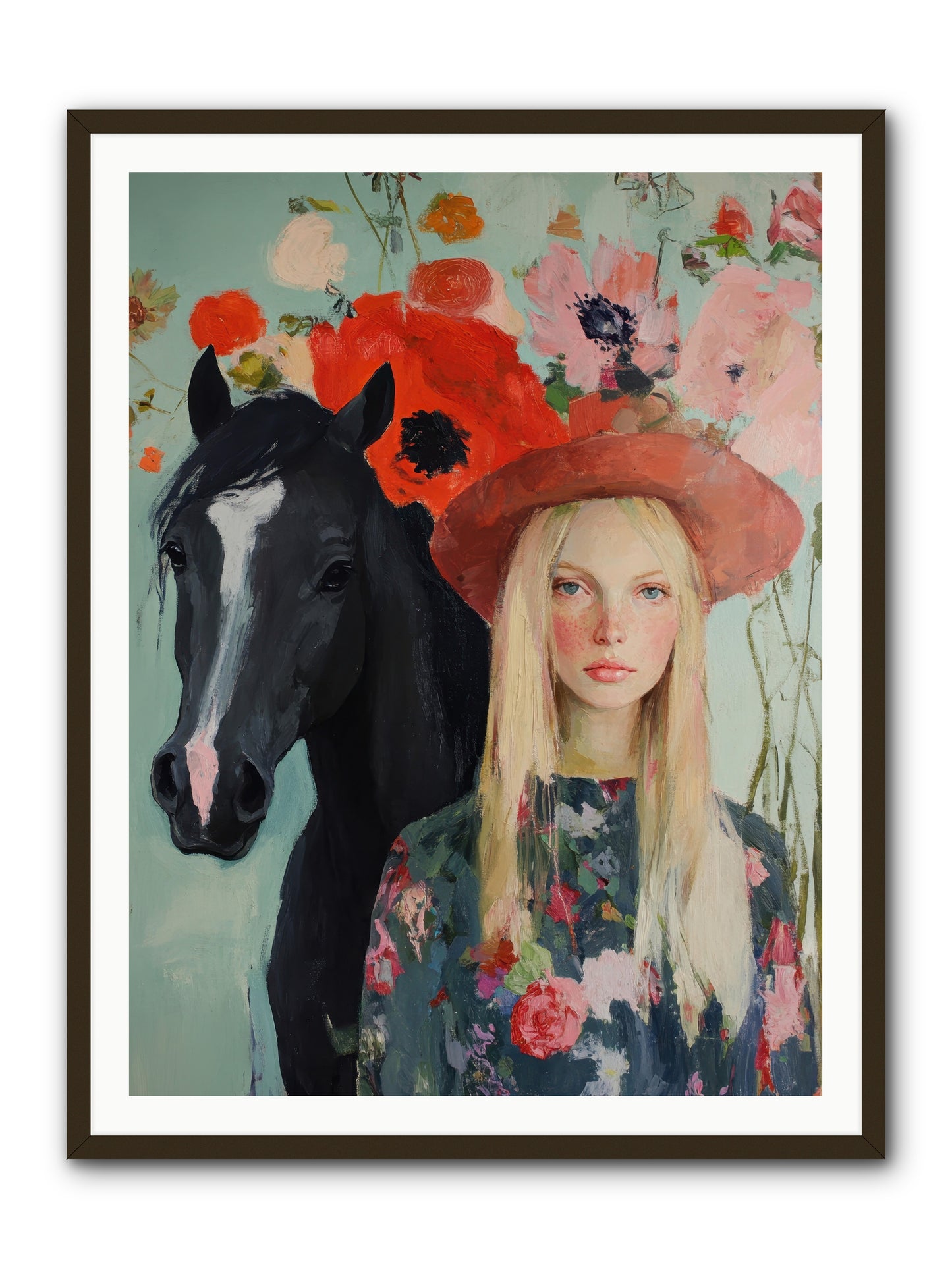 Western Muse -- Framed Print - Black 36x48