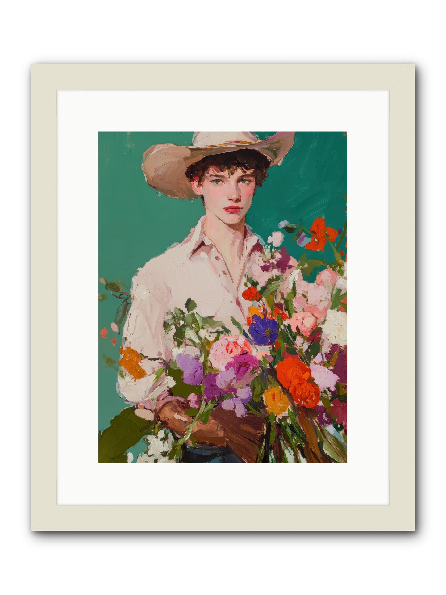 Western Oracle -- Framed Print - White 12x16